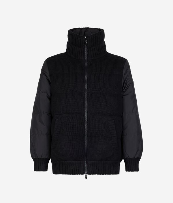 Двусторонний пуховик из кашемира