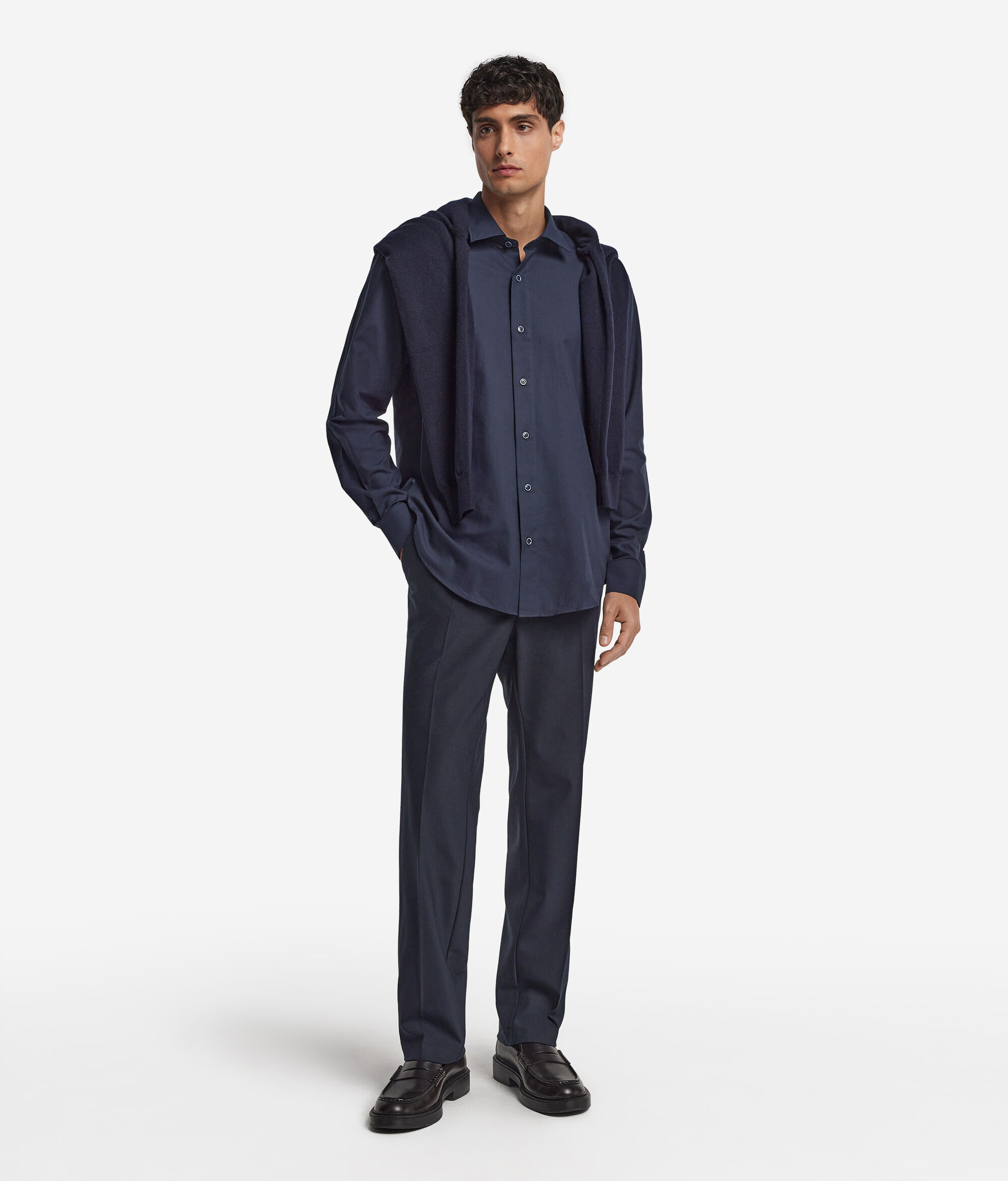 Рубашка из хлопка и кашемира