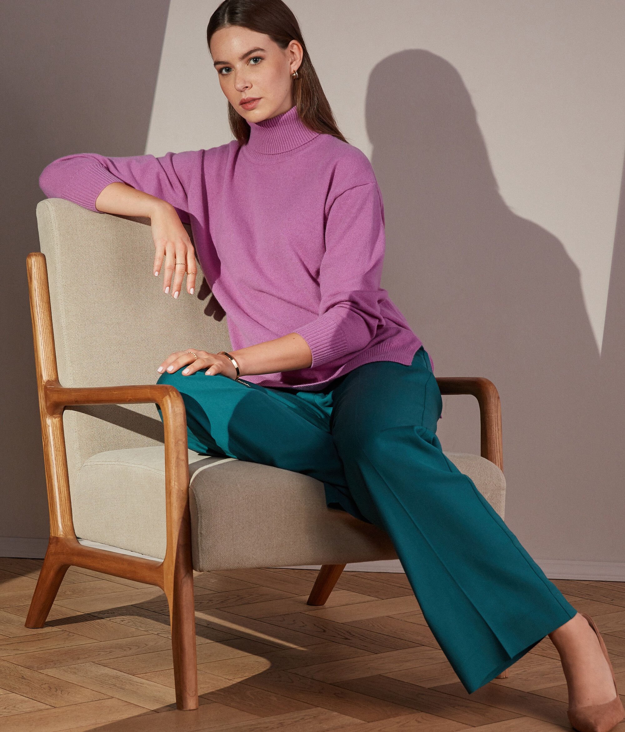 Col roulé en cachemire ultra-doux