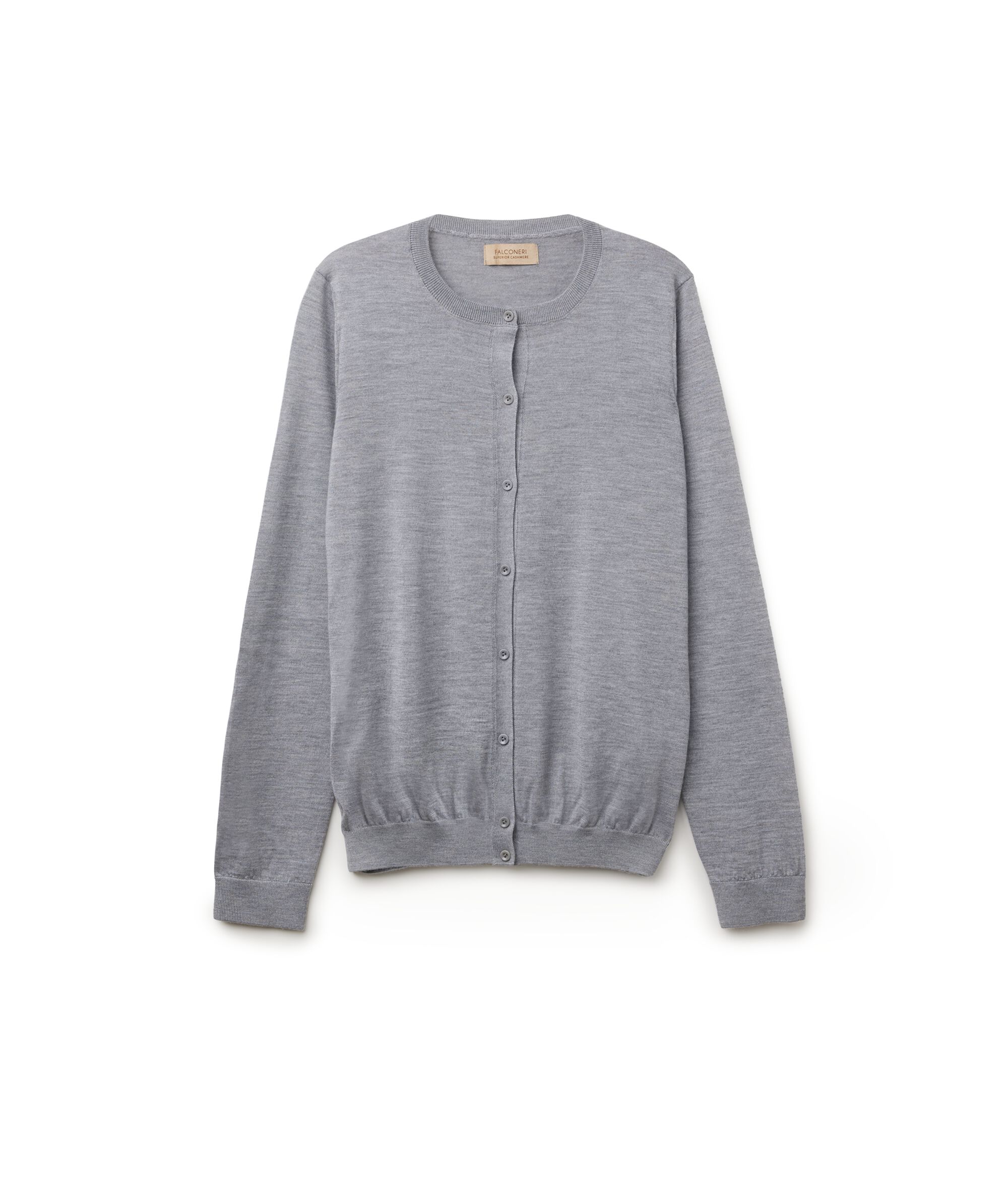 Crewneck Cardigan in Ultrafine Cashmere