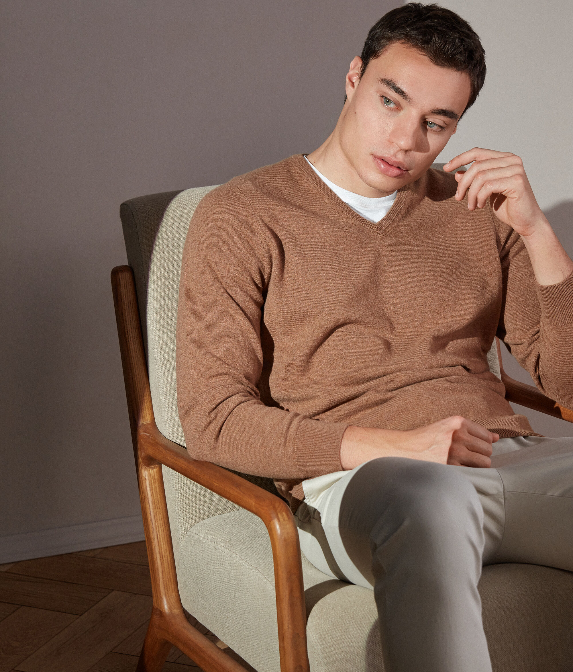 Ultrasoft Cashmere V-Neck Sweater