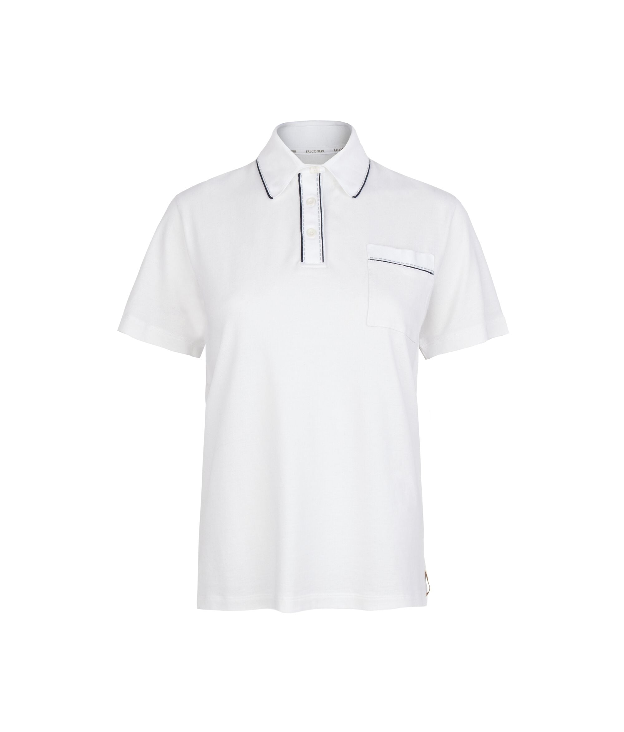 Polo piquet in cotone e seta