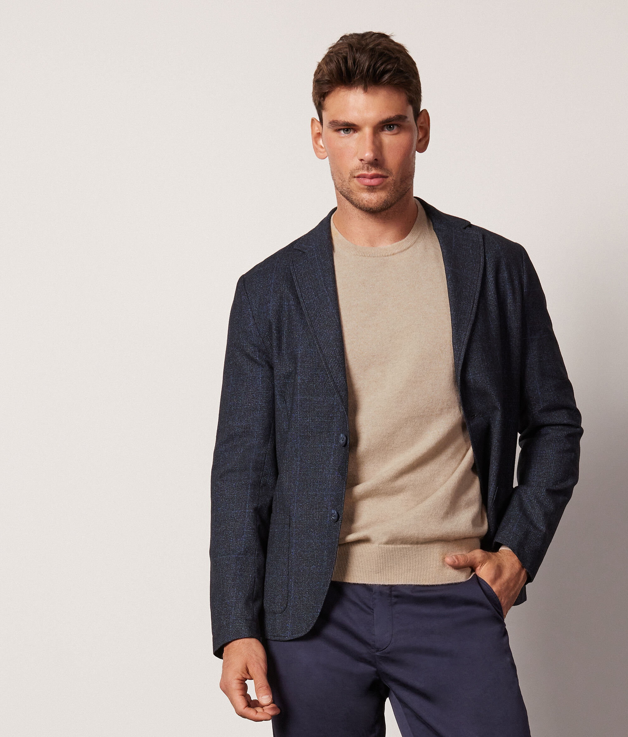 Jersey con cuello redondo de cashmere ultrasoft