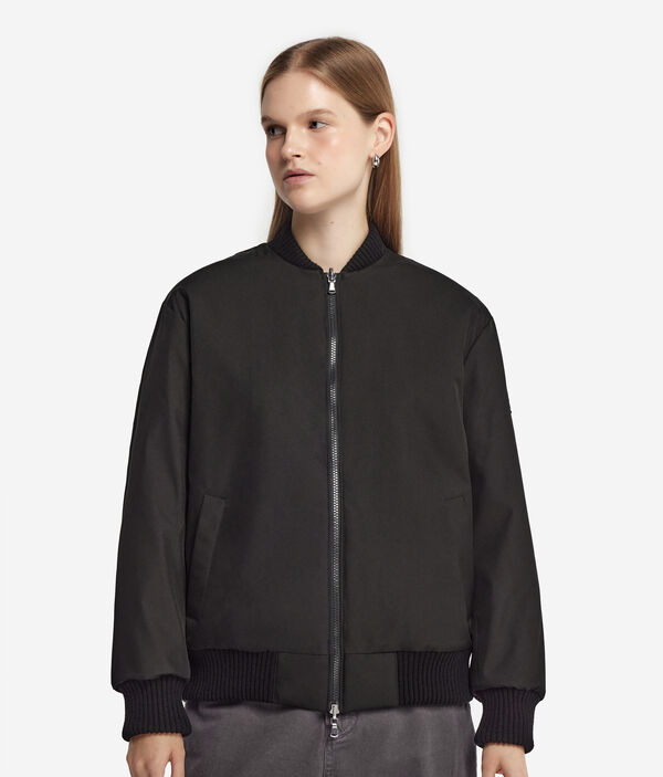 Двусторонний бомбер с подкладкой из кроличьего меха