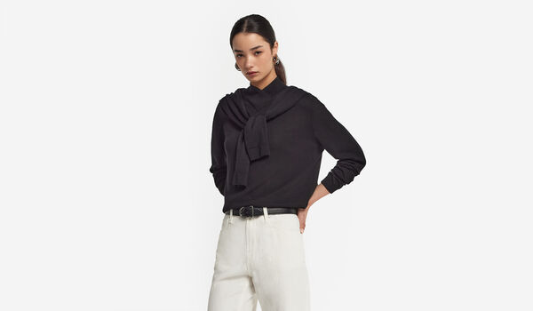 Jersei Coll Perkins Superposat de Cashmere