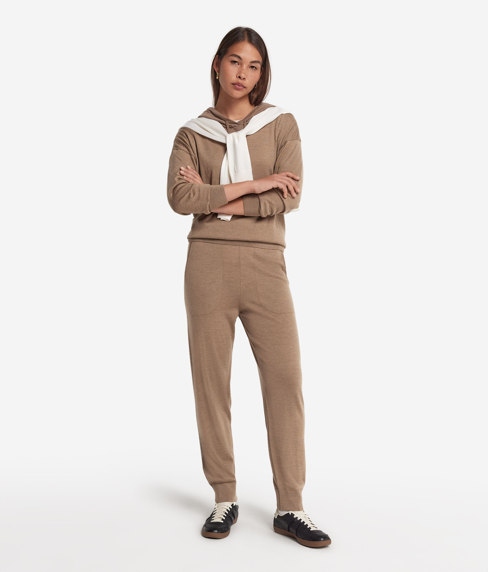 Ultrafine Cashmere Trousers with Cuffed Ankles
