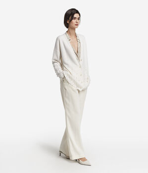 Gilet à perles en cachemire ultra-doux