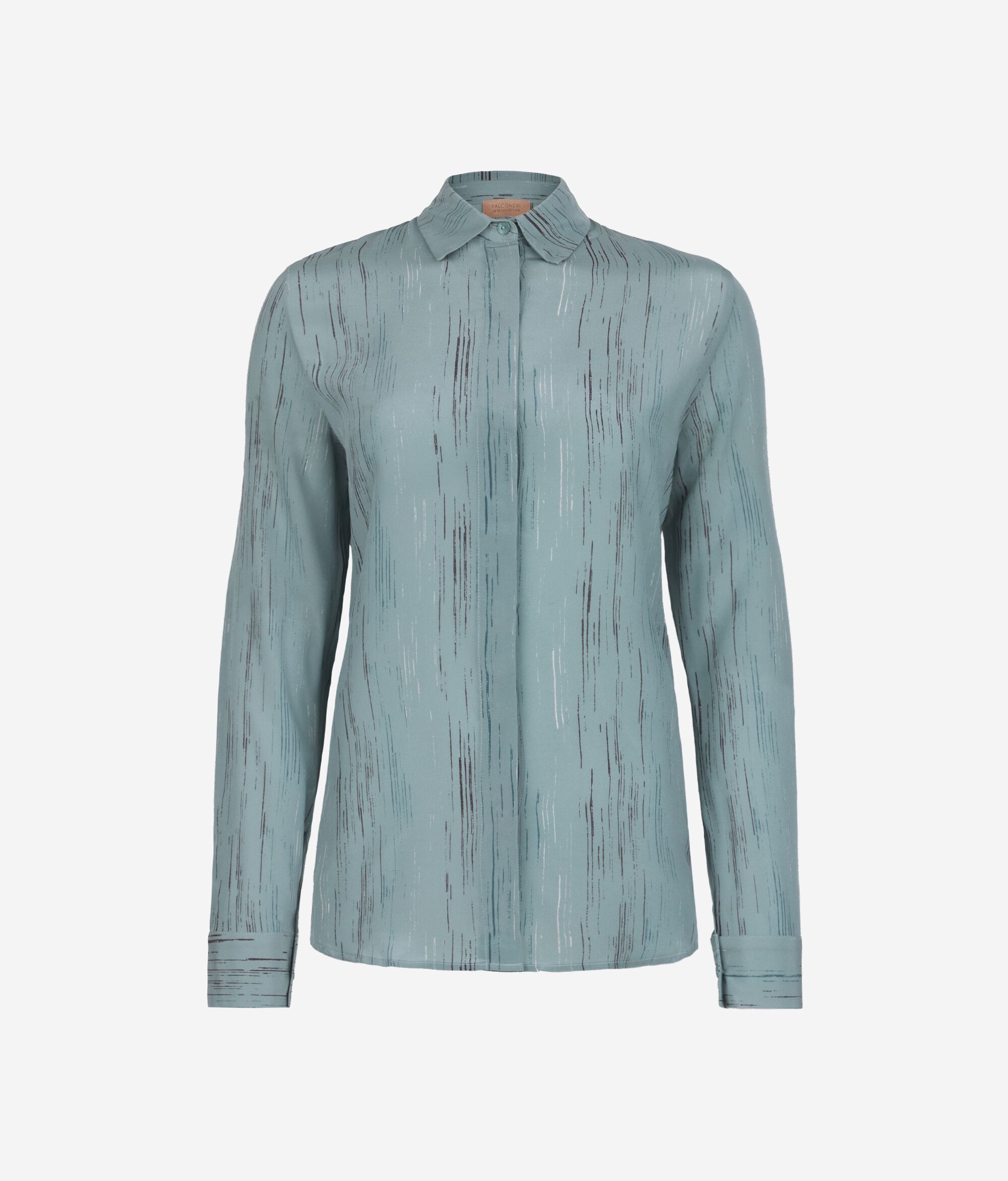 Блуза из принтованного шелка