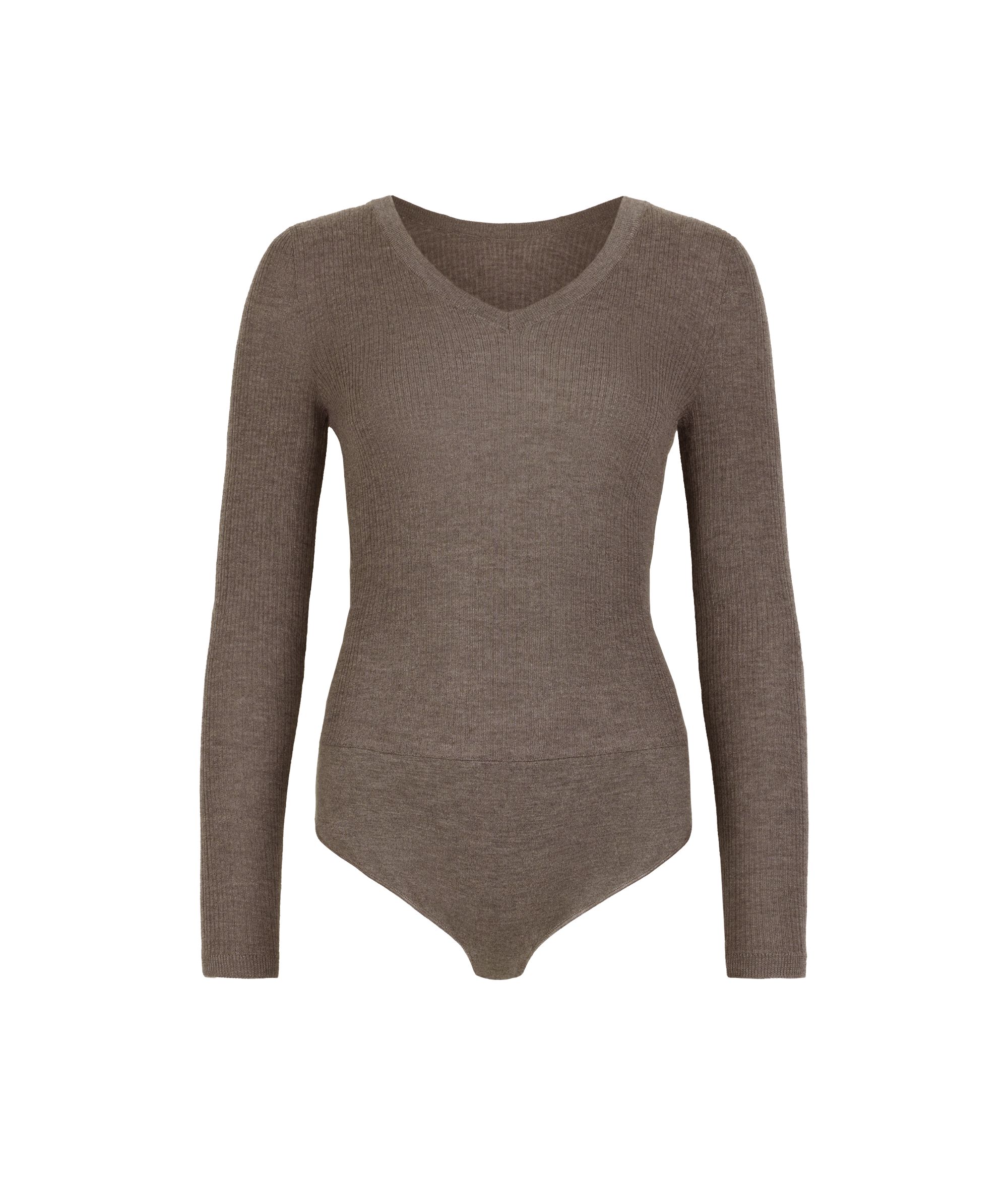 Body de canalé de Cashmere Ultrafine