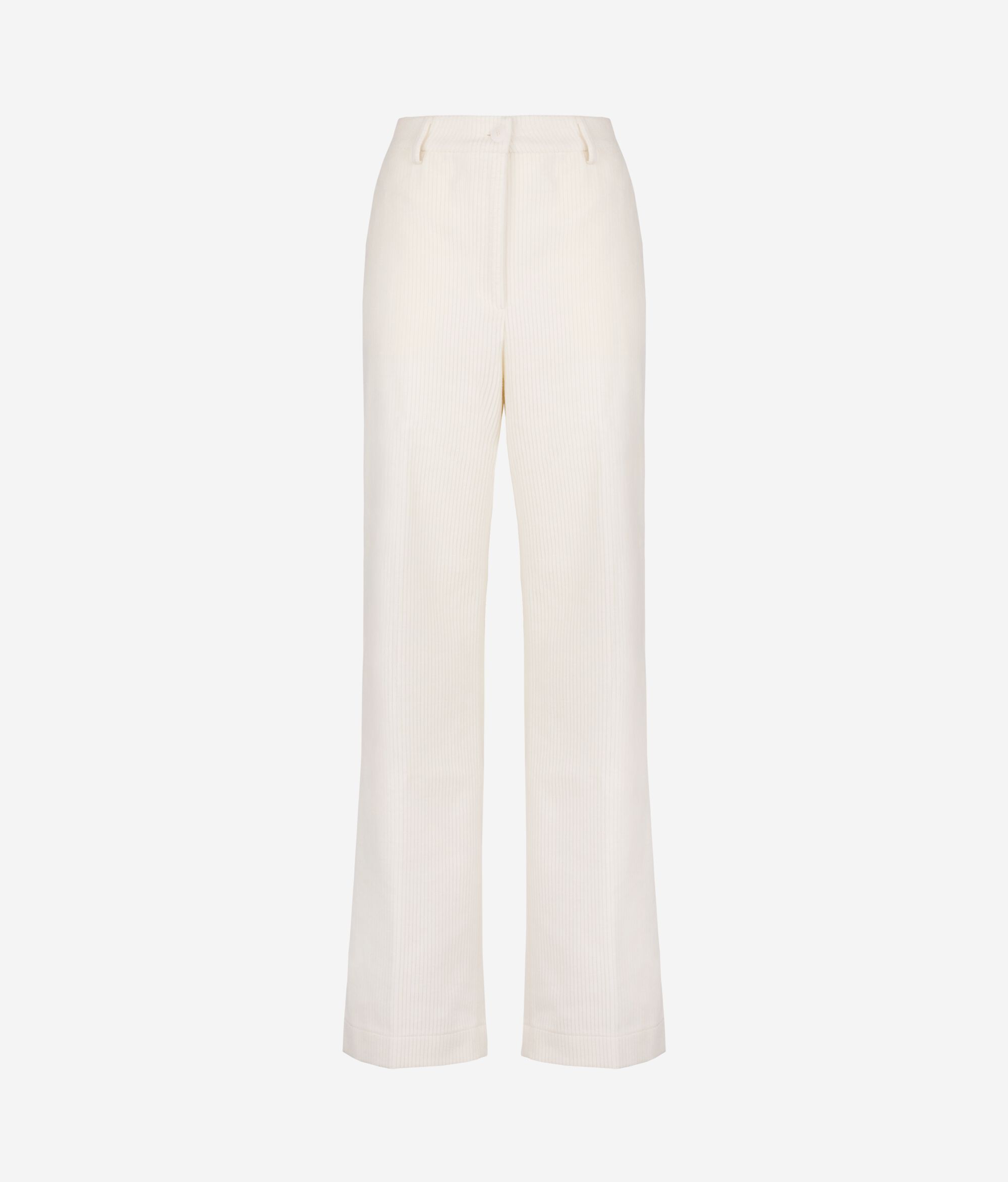 Pantalone in velluto di lana e cashmere
