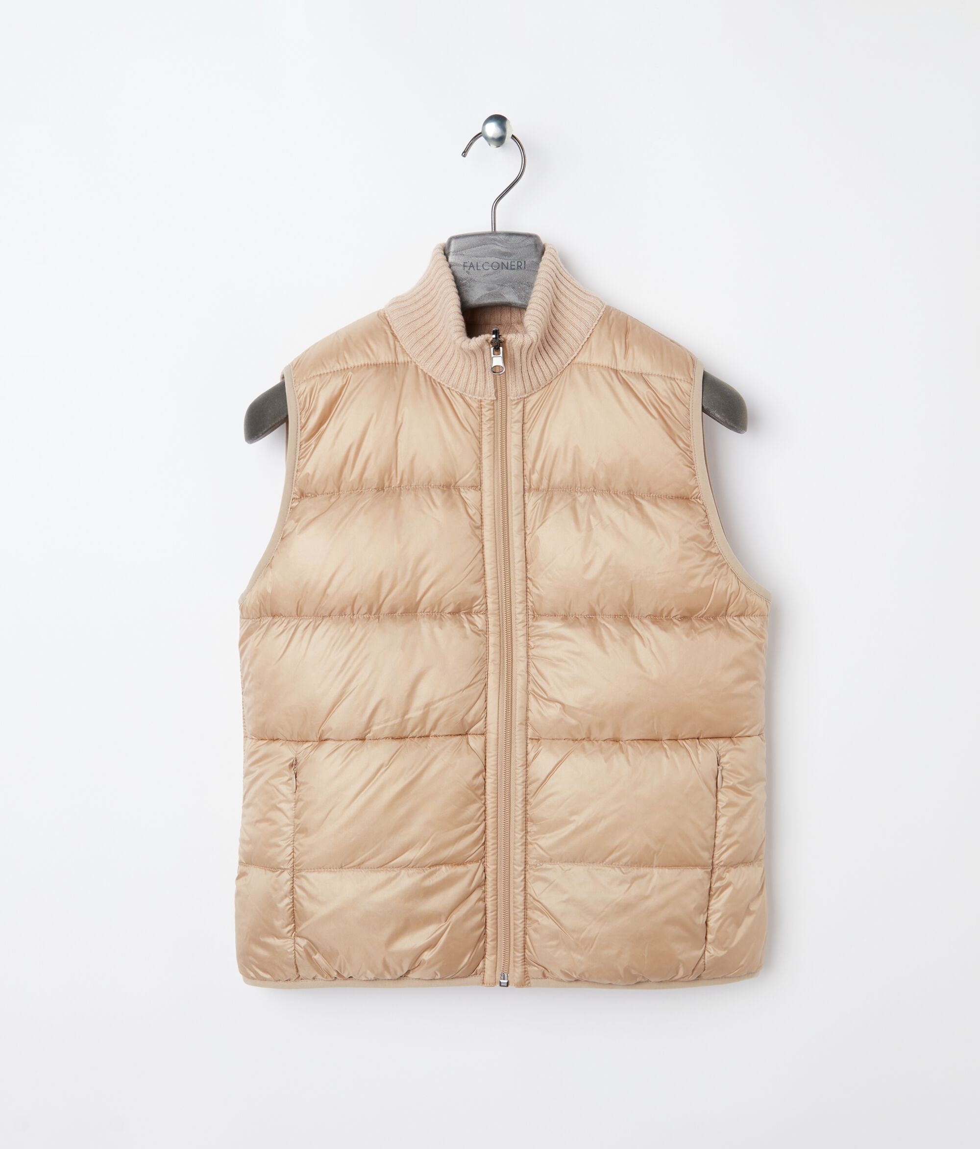 Reversible Cable-Knit Quilted Vest