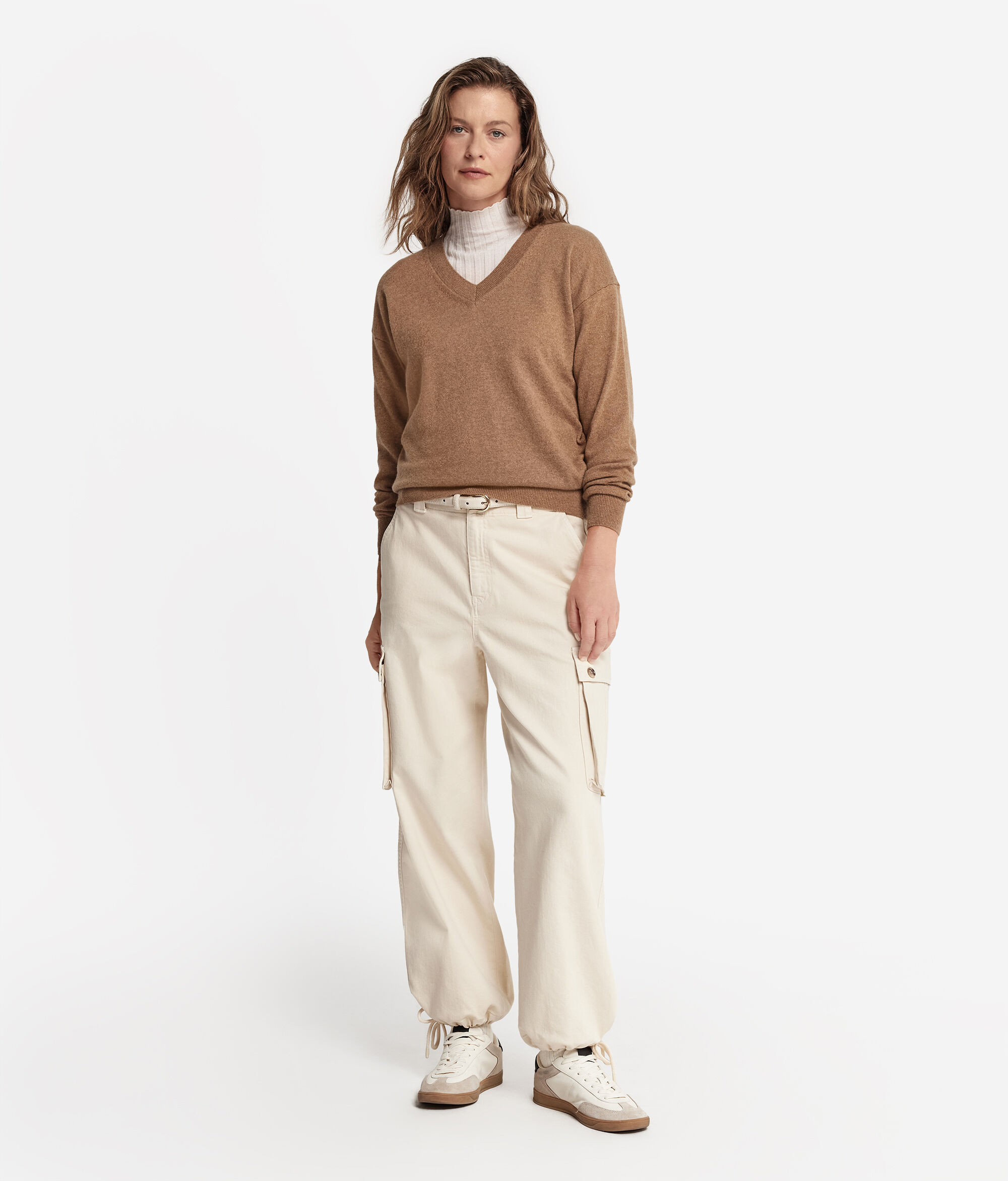 Μπλούζα από Ultrasoft Cashmere με Λαιμόκοψη V