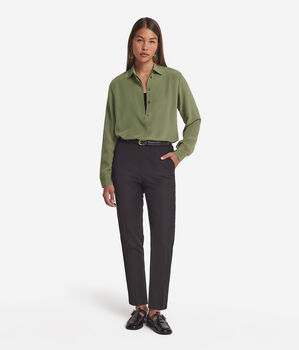 Silk Collared Shirt