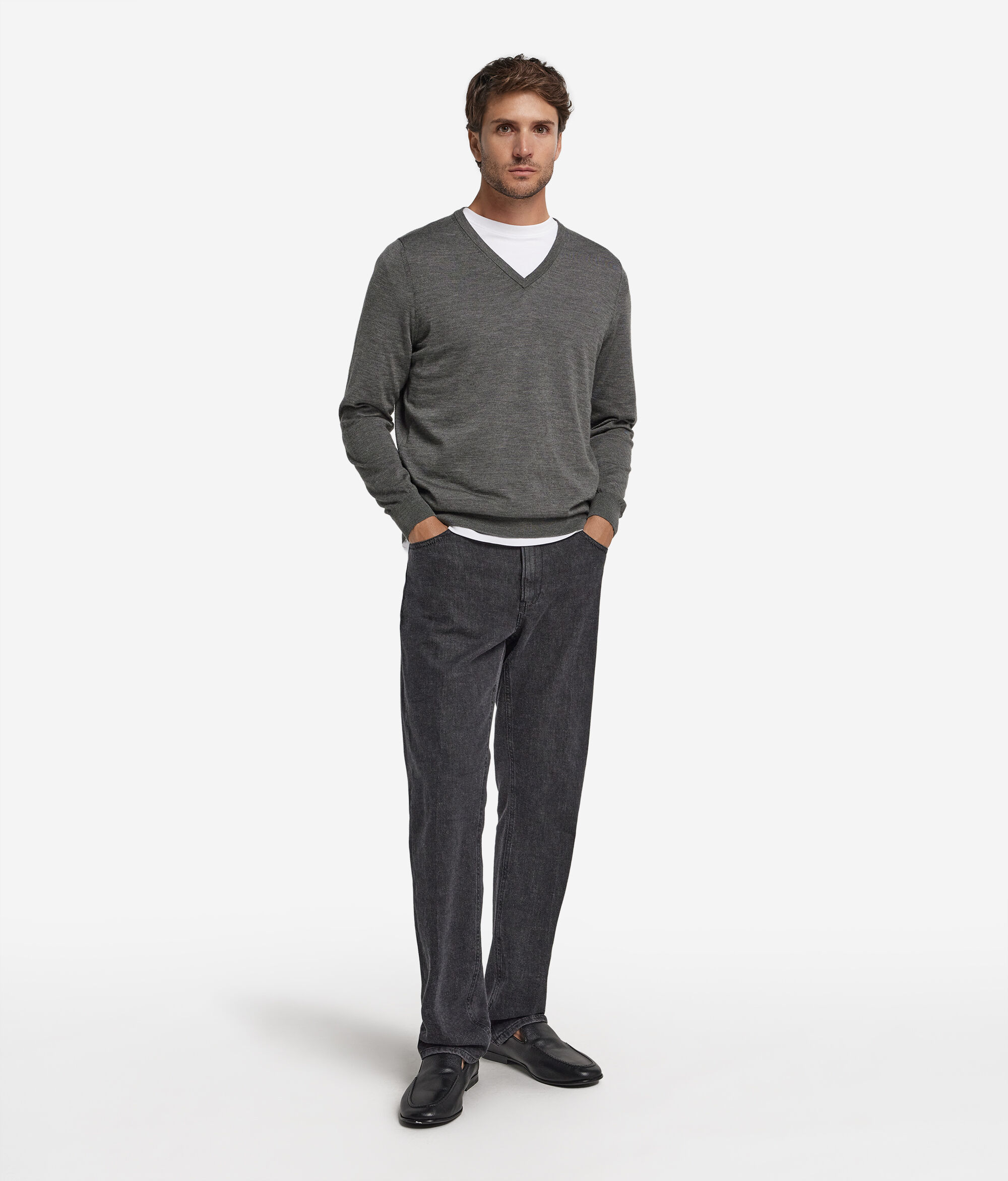 Ultrafine Cashmere V-Neck Jumper