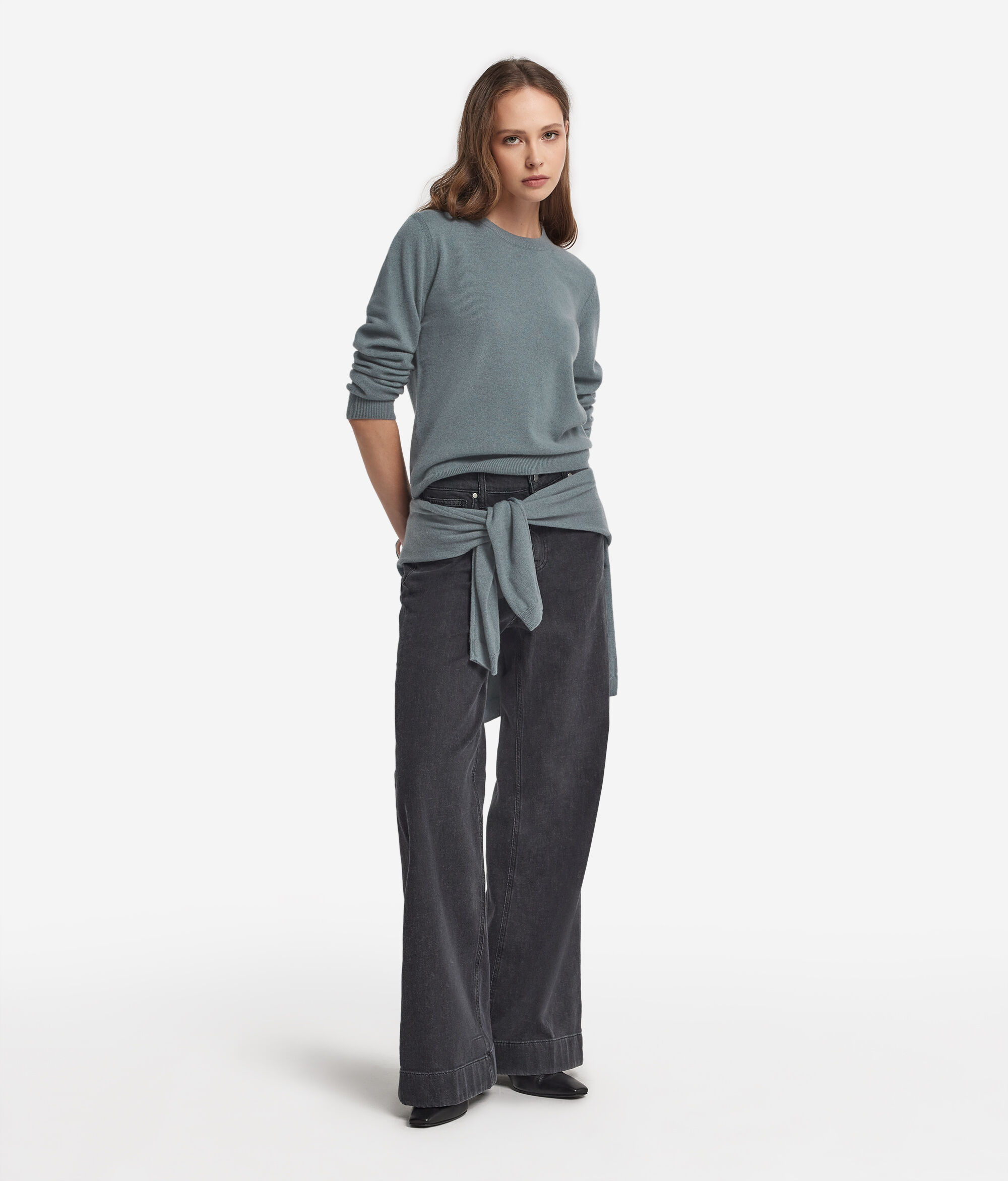 Ultrasoft Cashmere Long Sleeved Crewneck Sweater
