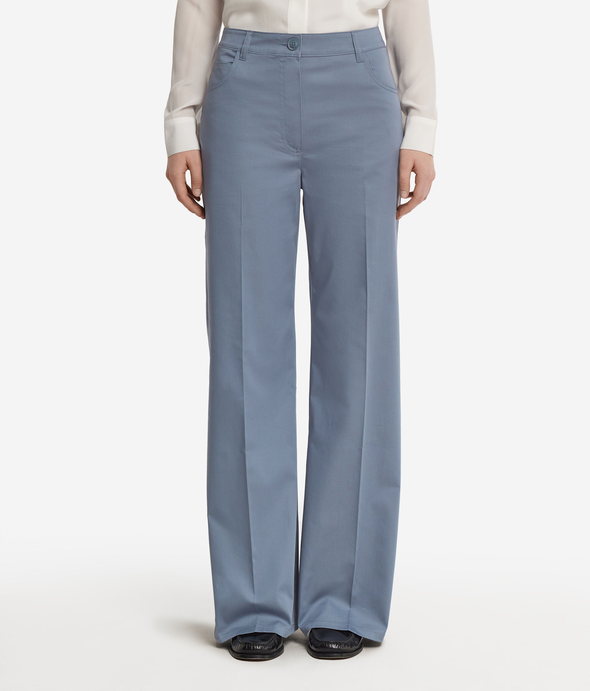 Palazzo Trousers in Cotton