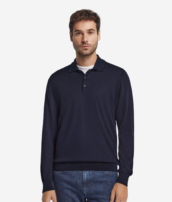 Джемпер-поло из ультратонкого кашемира