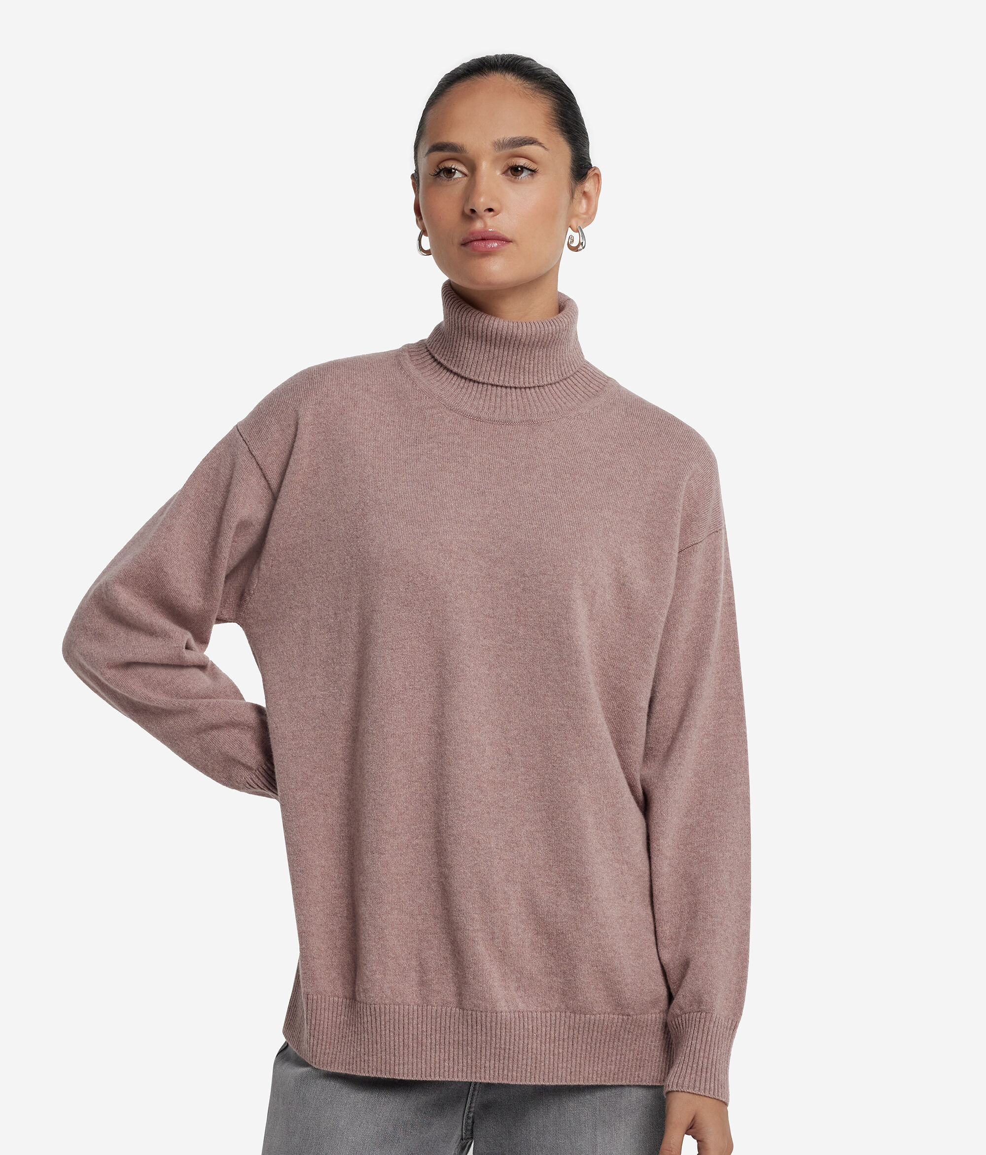 Jersei de coll cigne de Cashmere Ultrasoft amb obertures