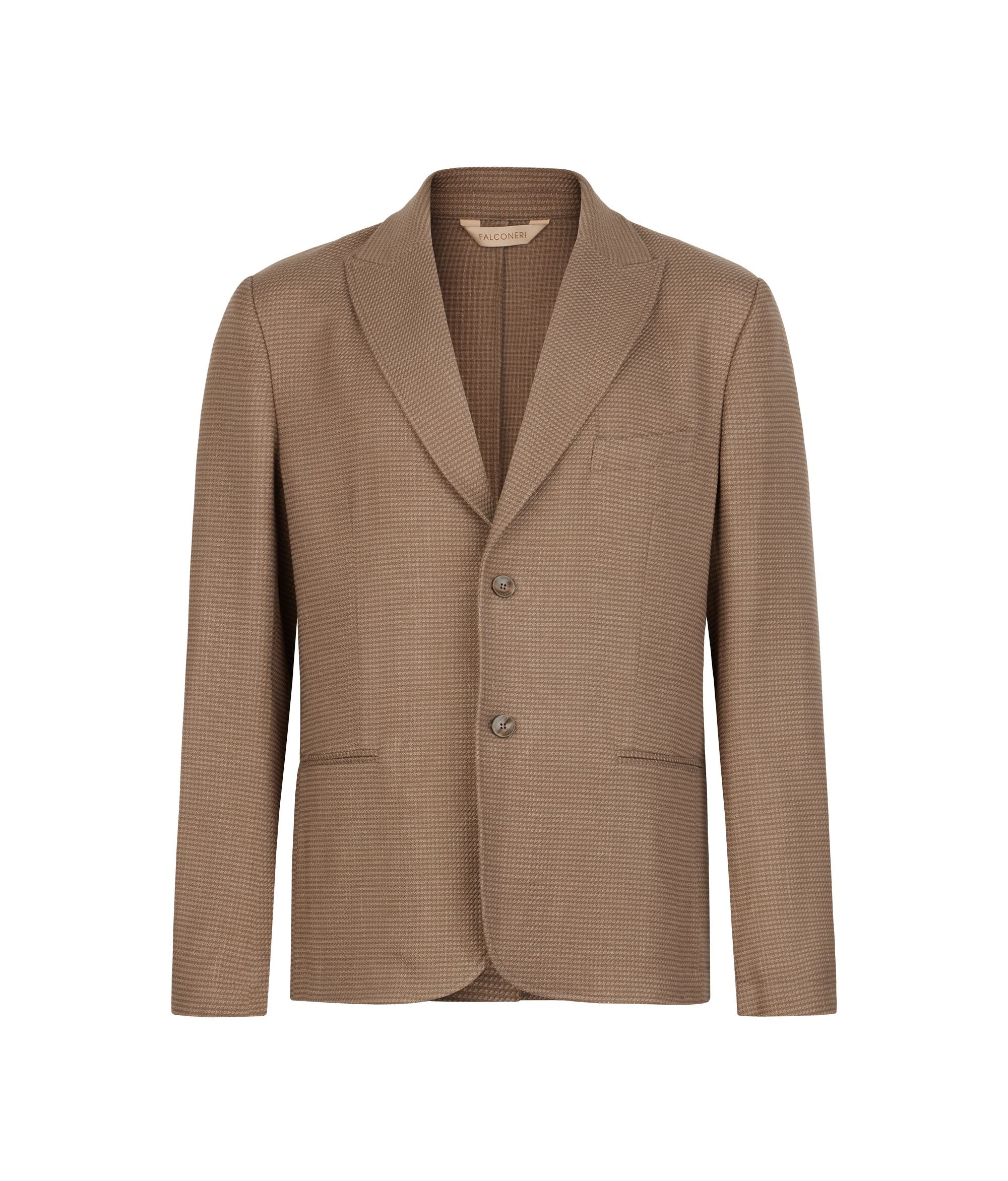 Jaqueta pota de gall de Cashmere i seda