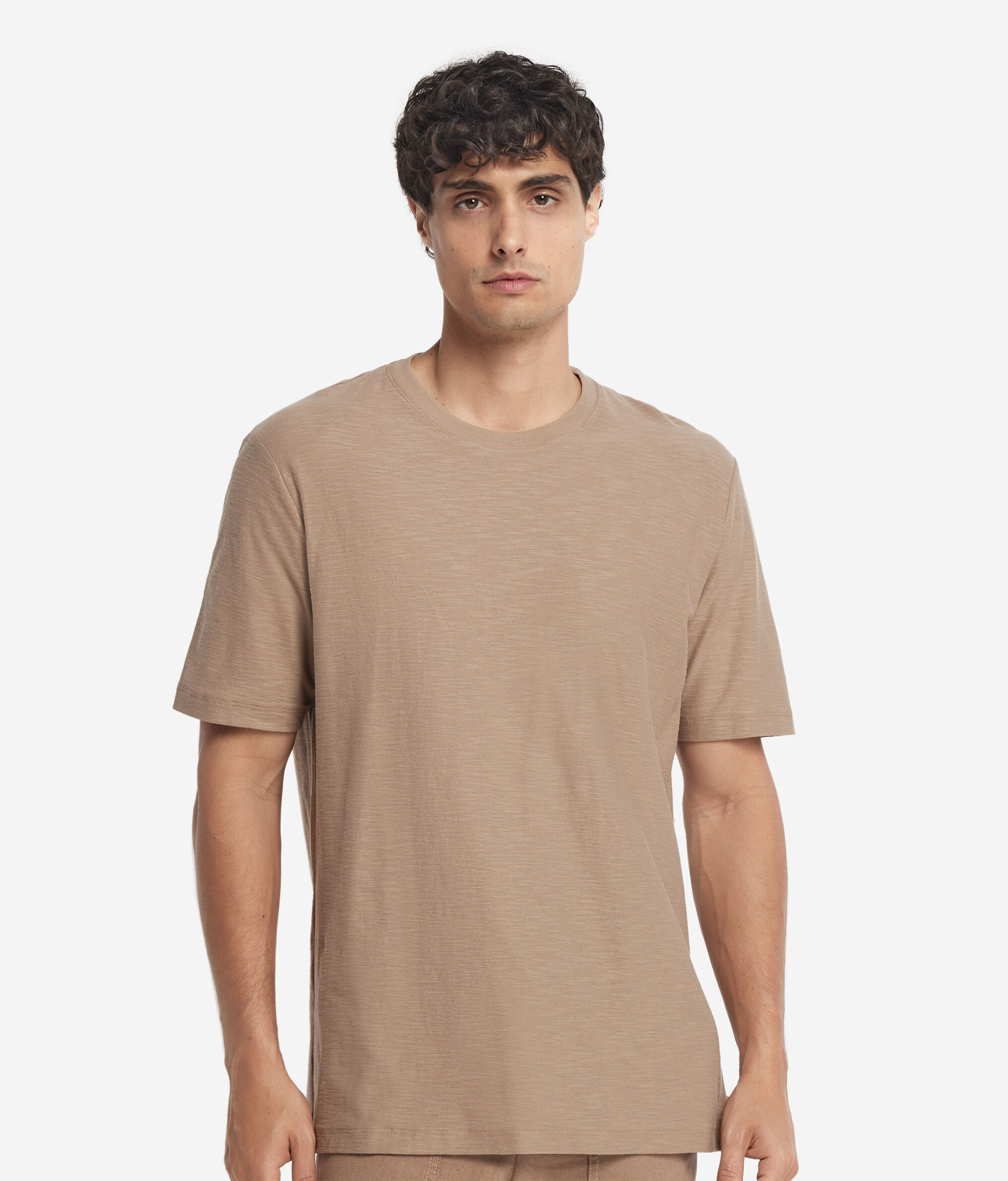 Short-Sleeved Twist-Stitch T-Shirt