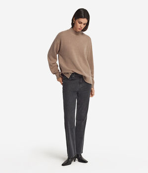 Ultrasoft Cashmere Turtleneck with Set-In Sleeves