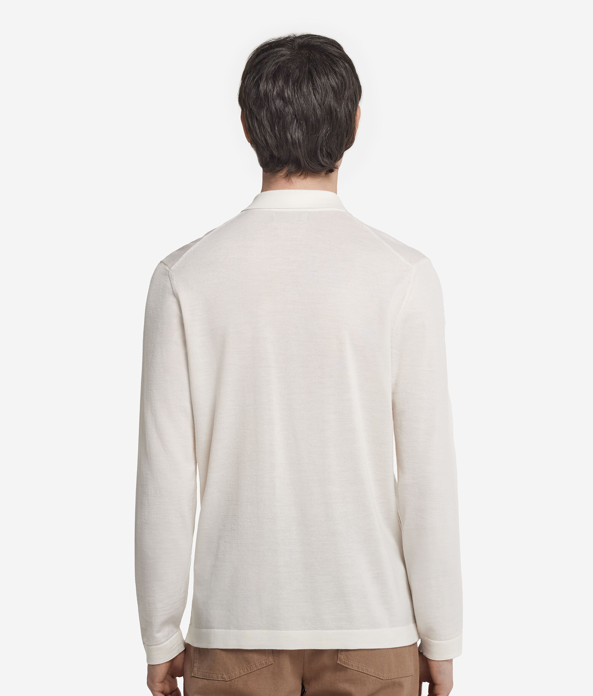 Chemise en maille de cachemire ultra-fin