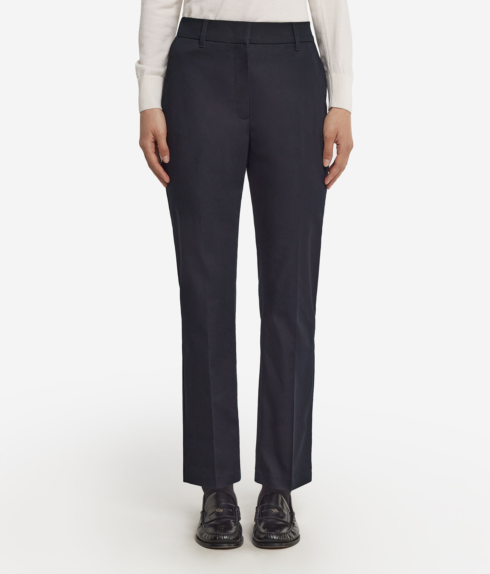Zigarettenhose mit Reißverschluss