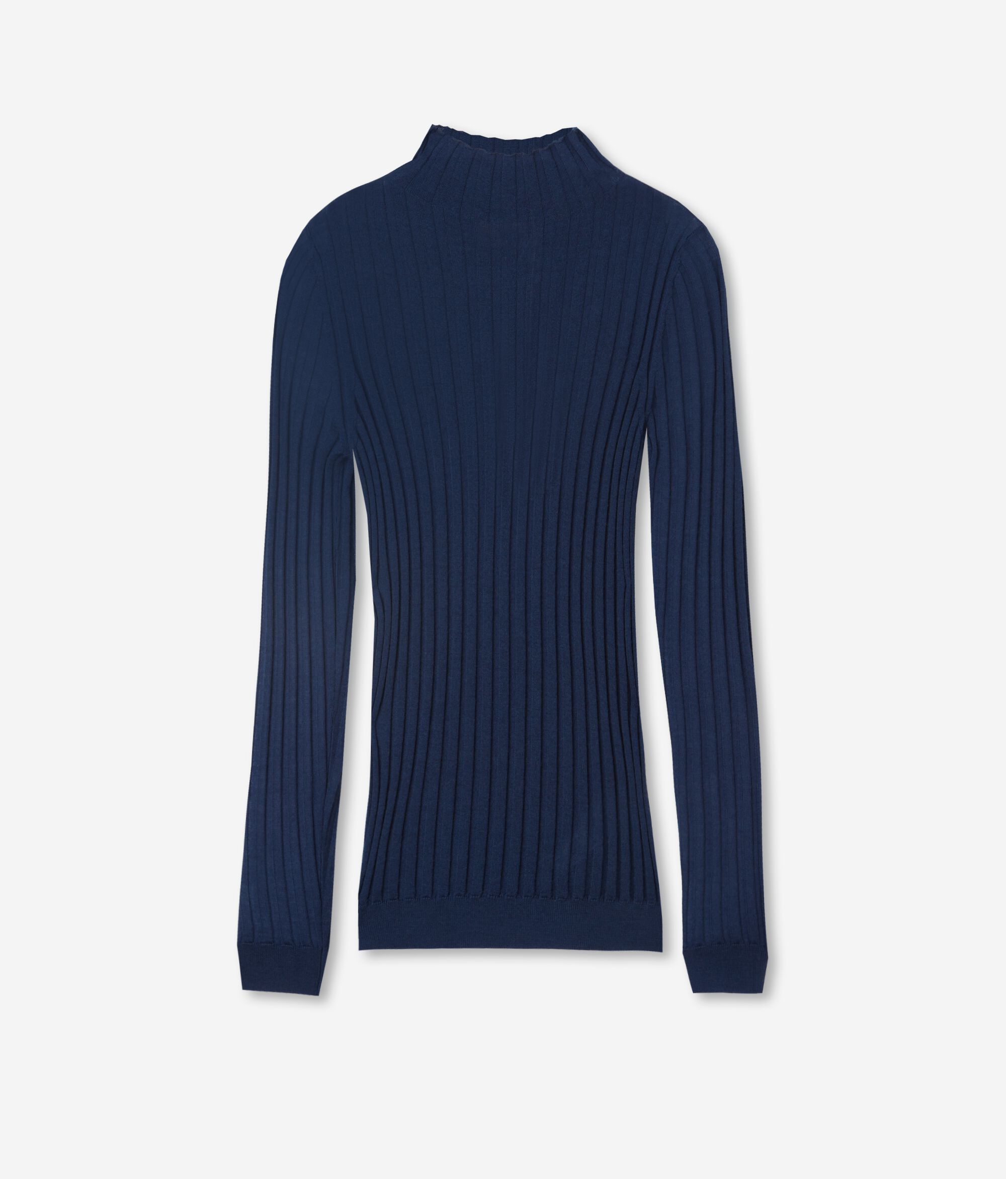 Rollkragenpullover aus flach geripptem Kaschmir Ultrafine