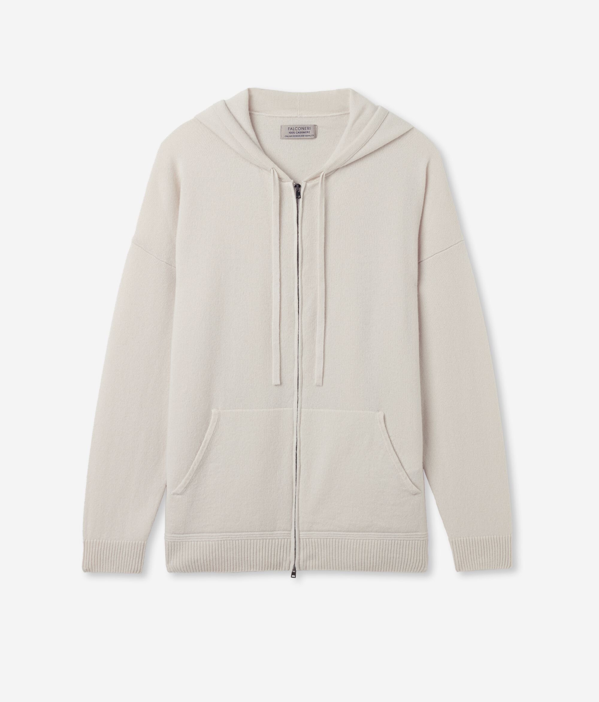Felpa in Cashmere Ultrasoft con Cappuccio