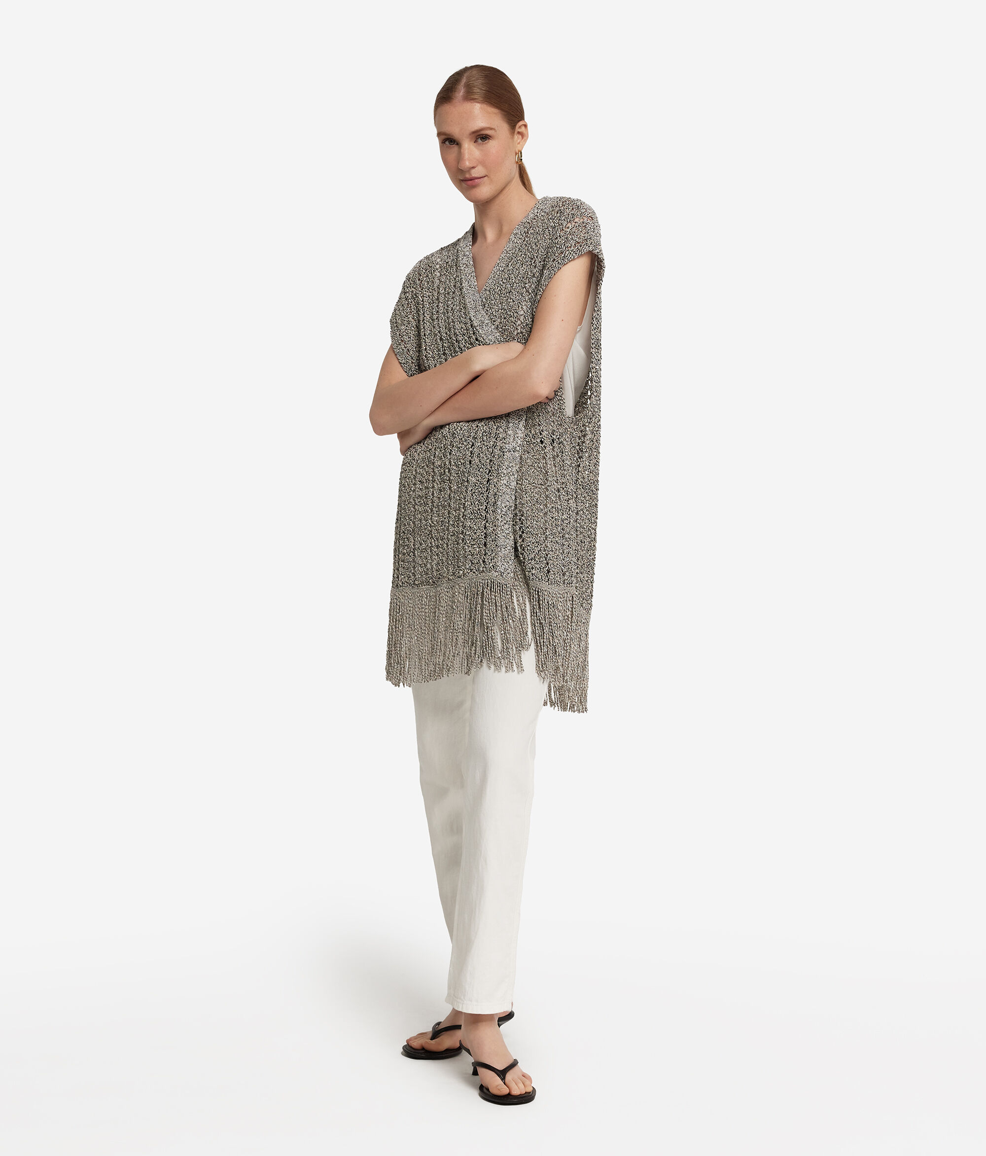 Kimono ajouré à paillettes