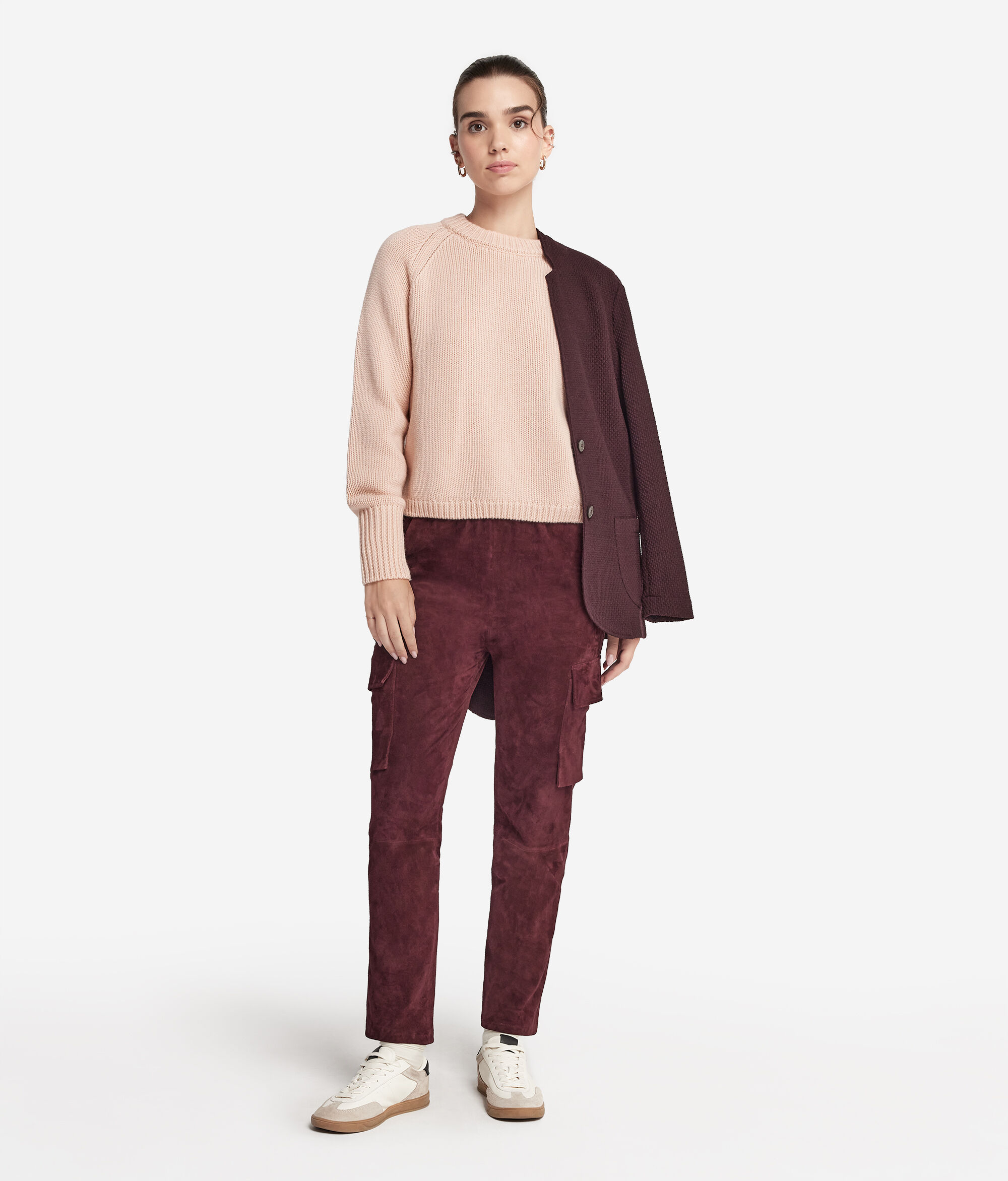 Pull à col rond en tricot de cachemire