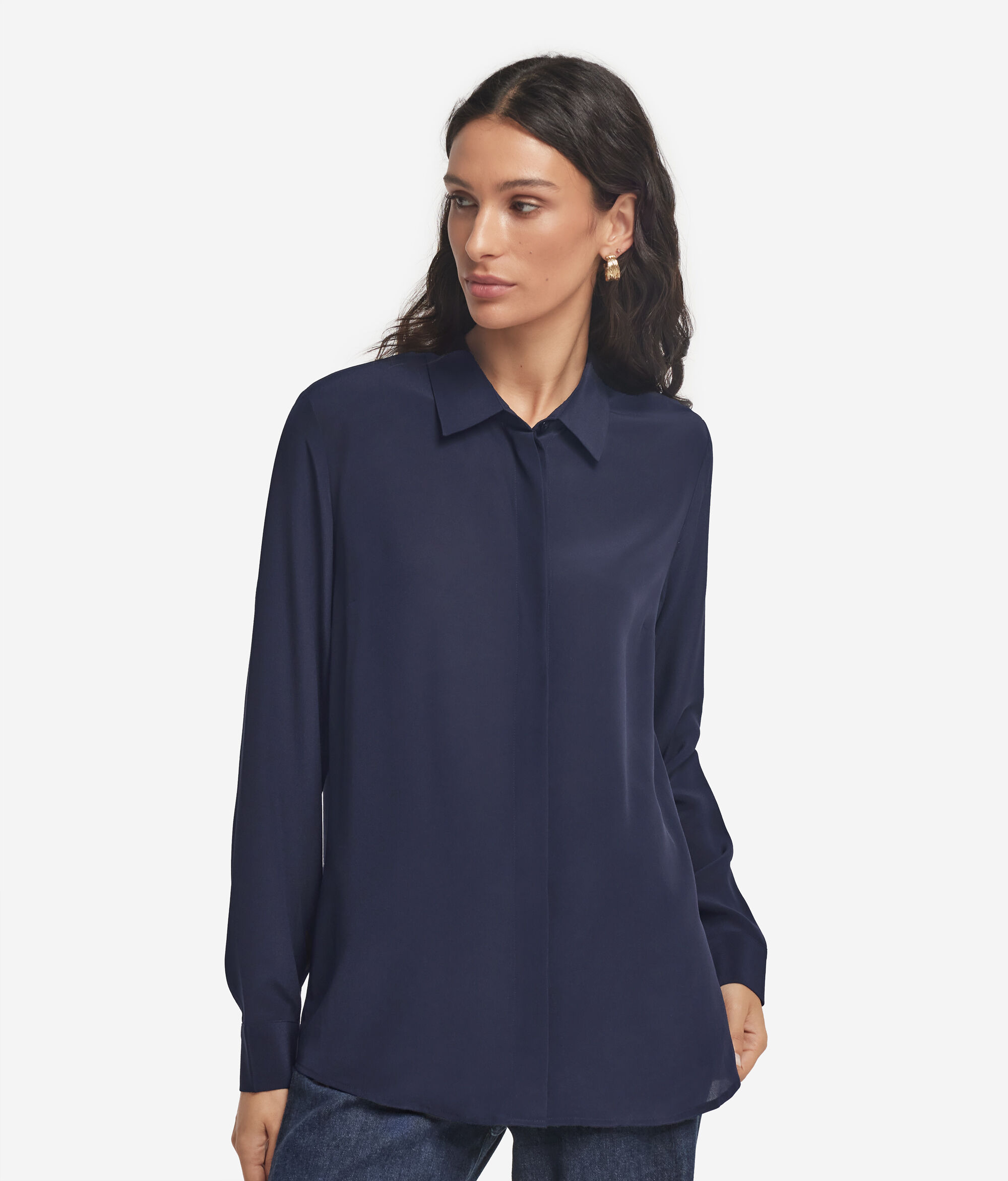 Silk Collared Shirt