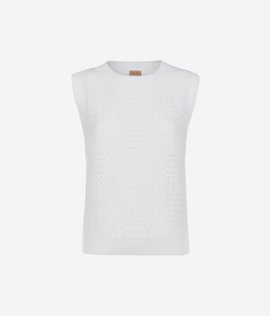Tank Top with Geometric Design