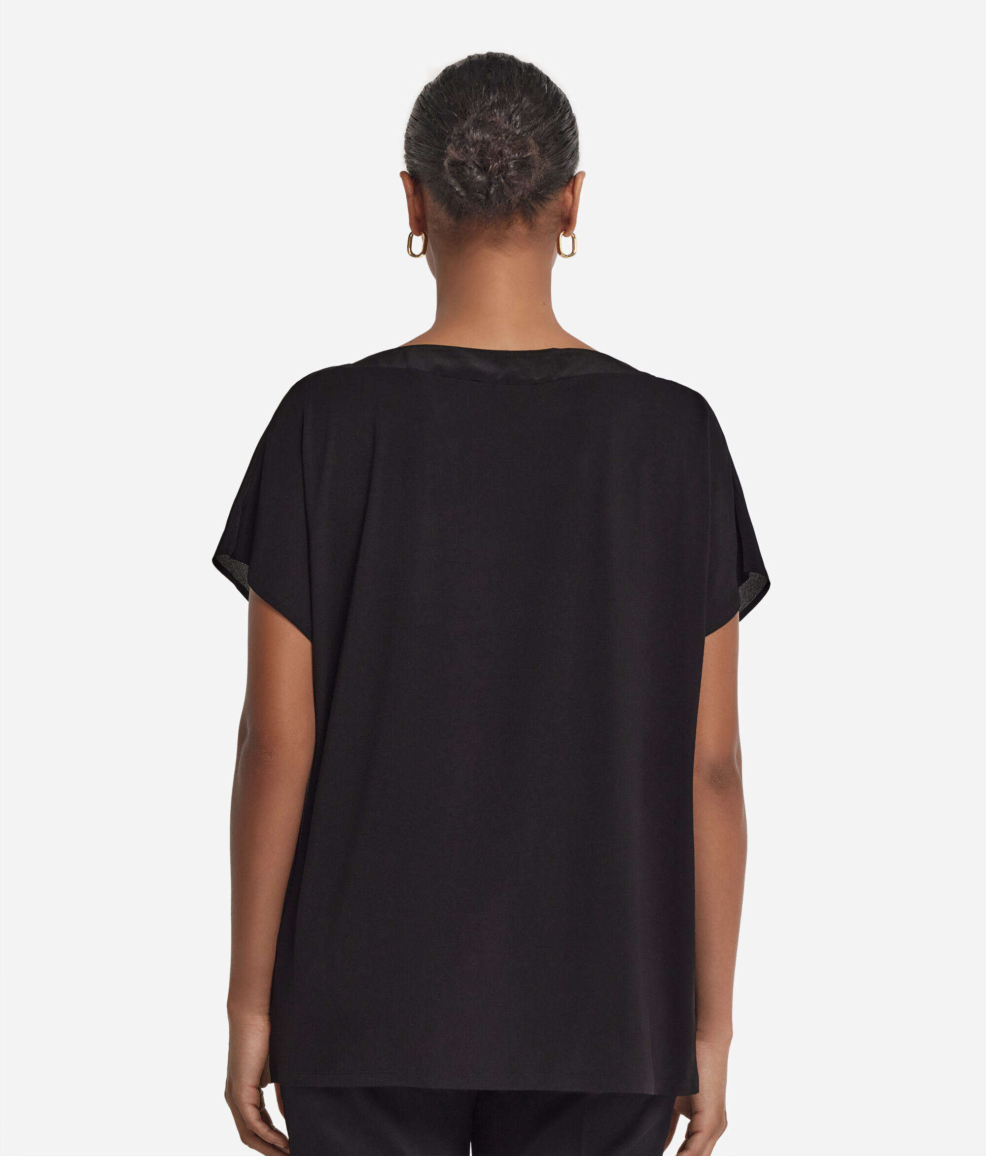 シルク&モダール ボートネック Tシャツ