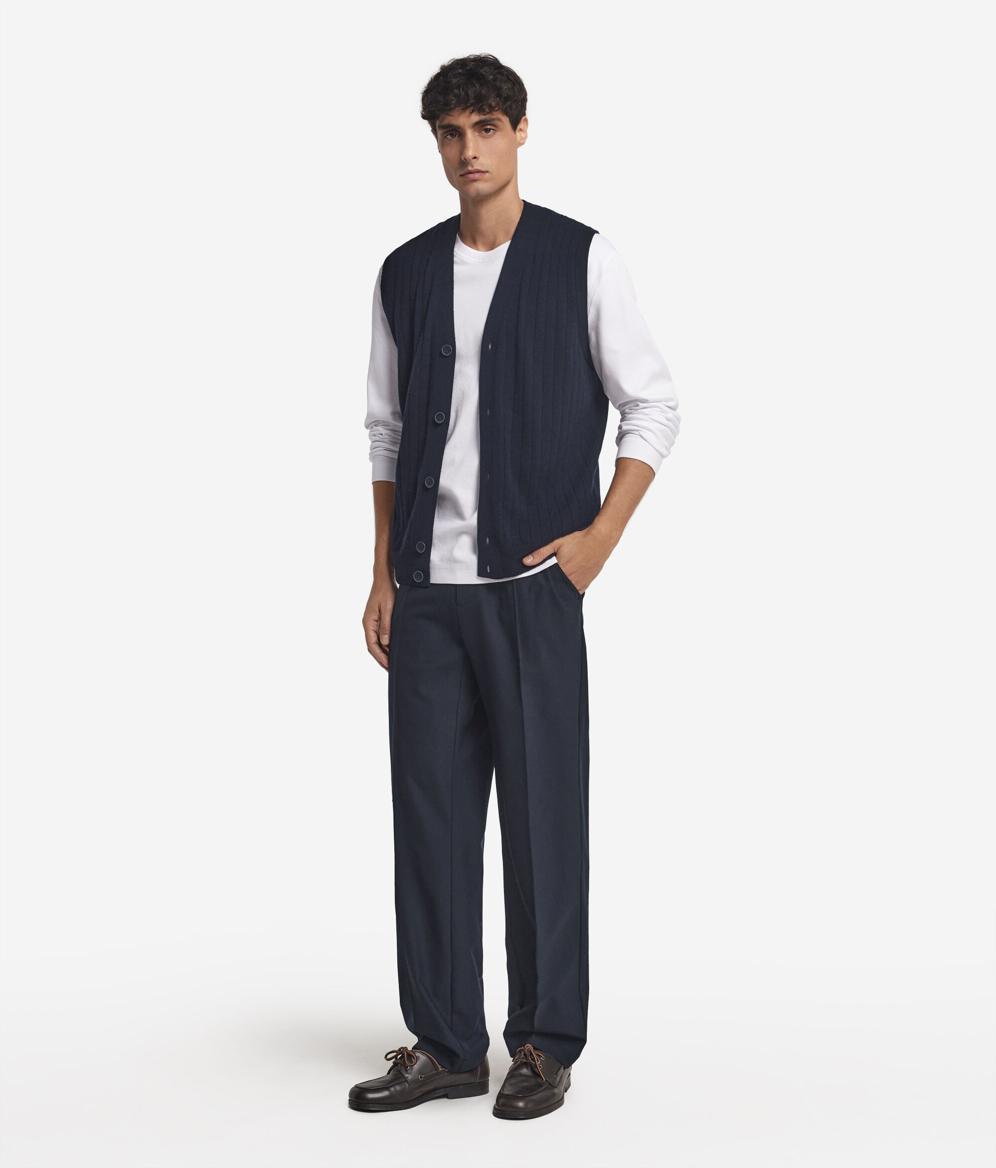 Armilla de canalé de Cashmere Ultrasoft