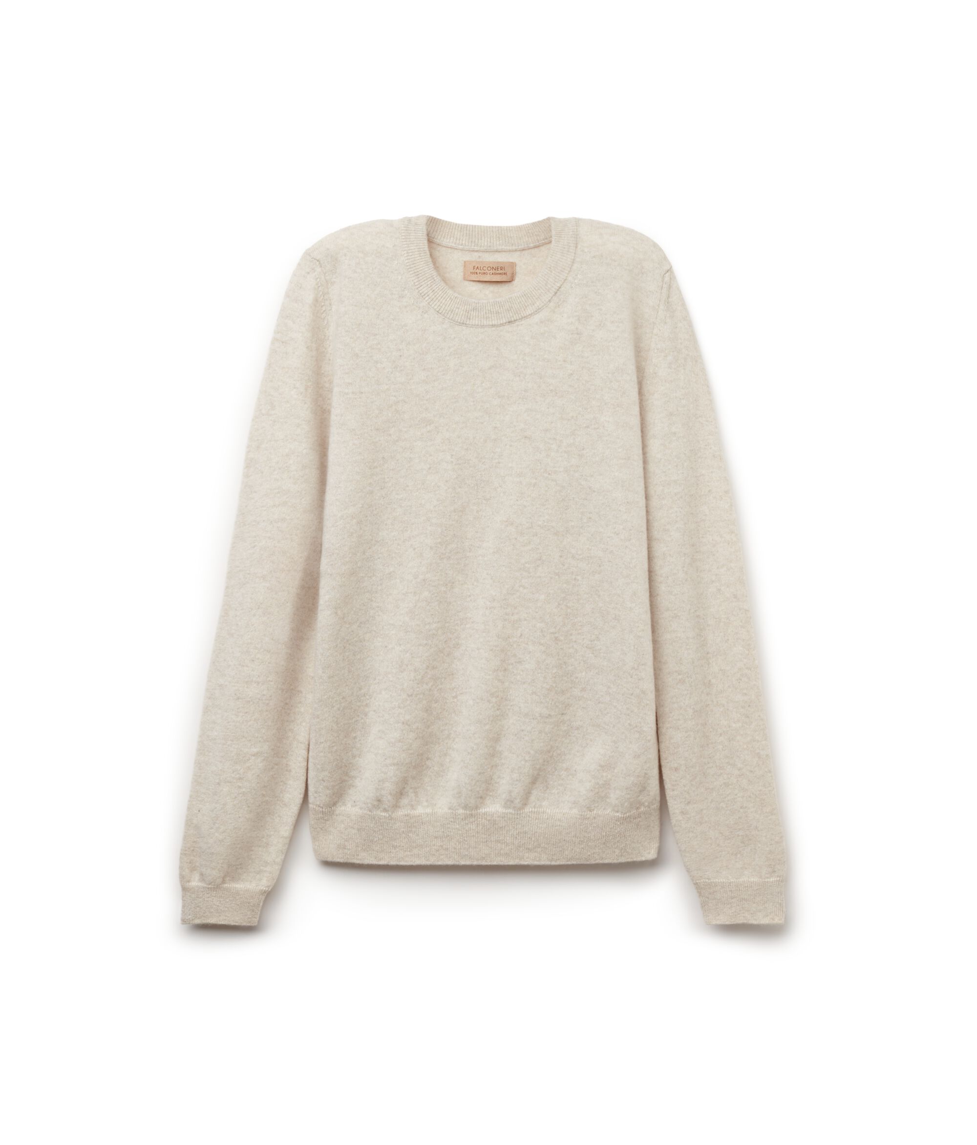 Long-Sleeved Ultrasoft Cashmere Round-Neck Jumper