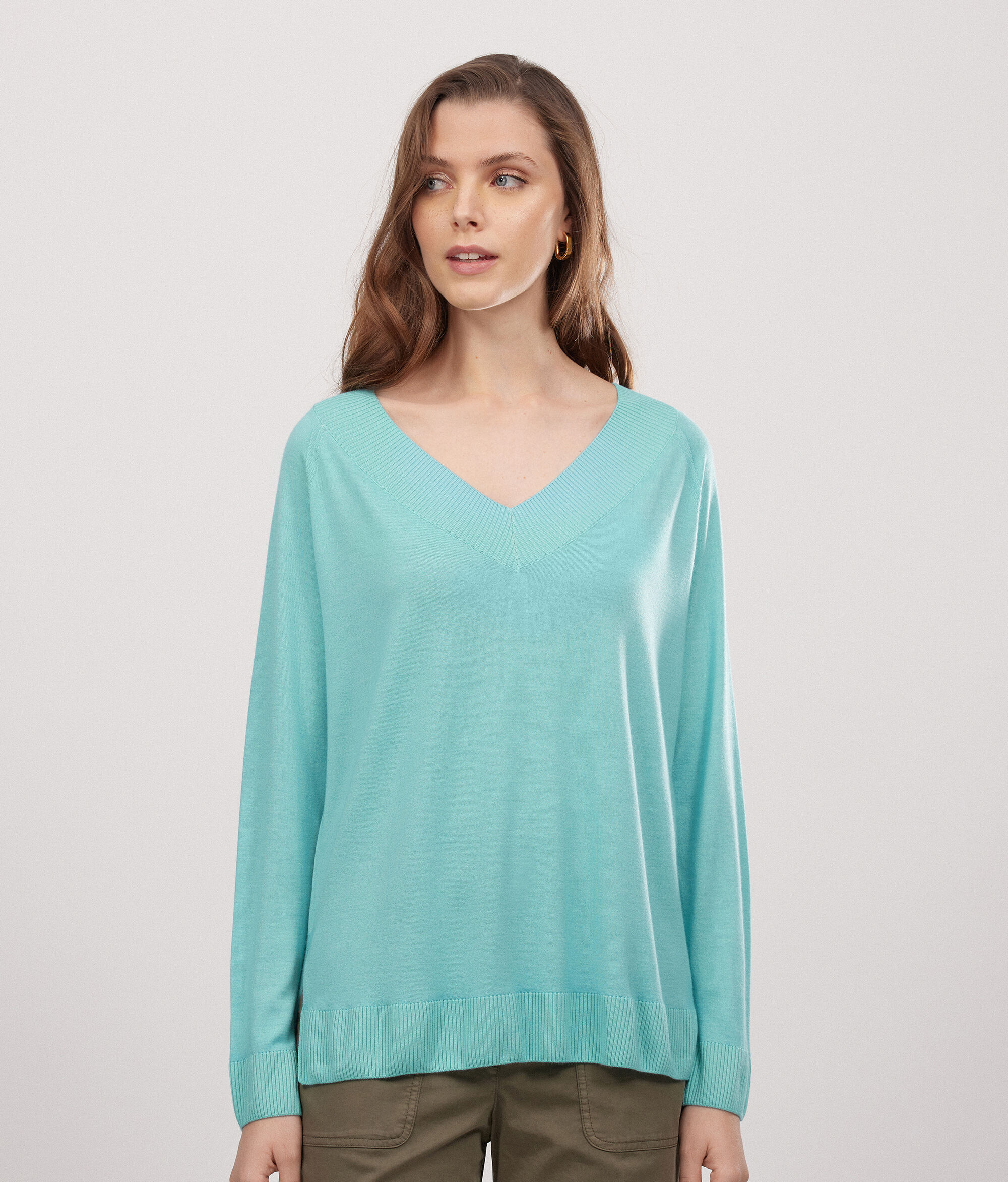 Ultrafine Cashmere V-Neck Jumper
