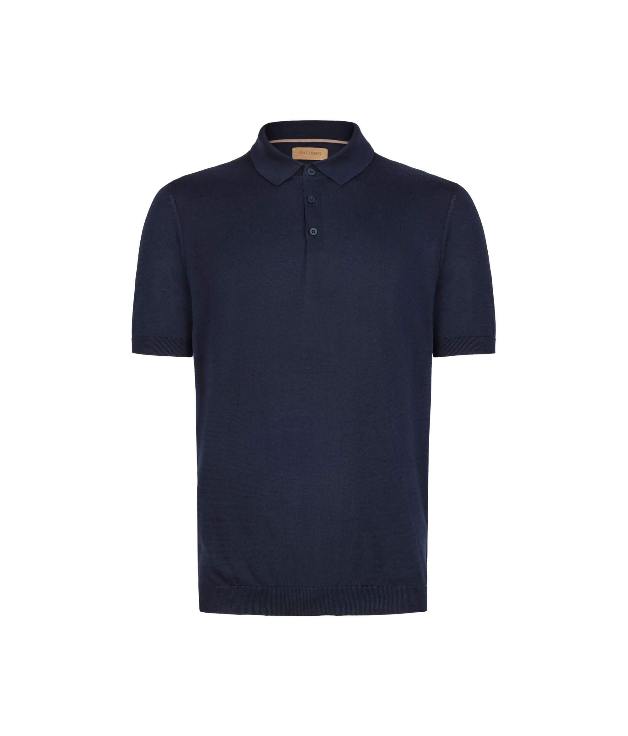 Polo con manga corta en algodón Fresh Colore Azul marino