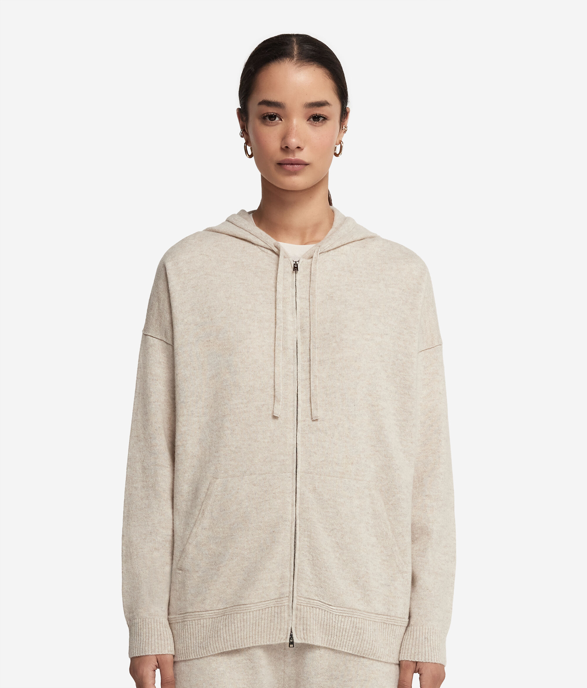 Sweatshirt aus Kaschmir Ultrasoft mit Kapuze