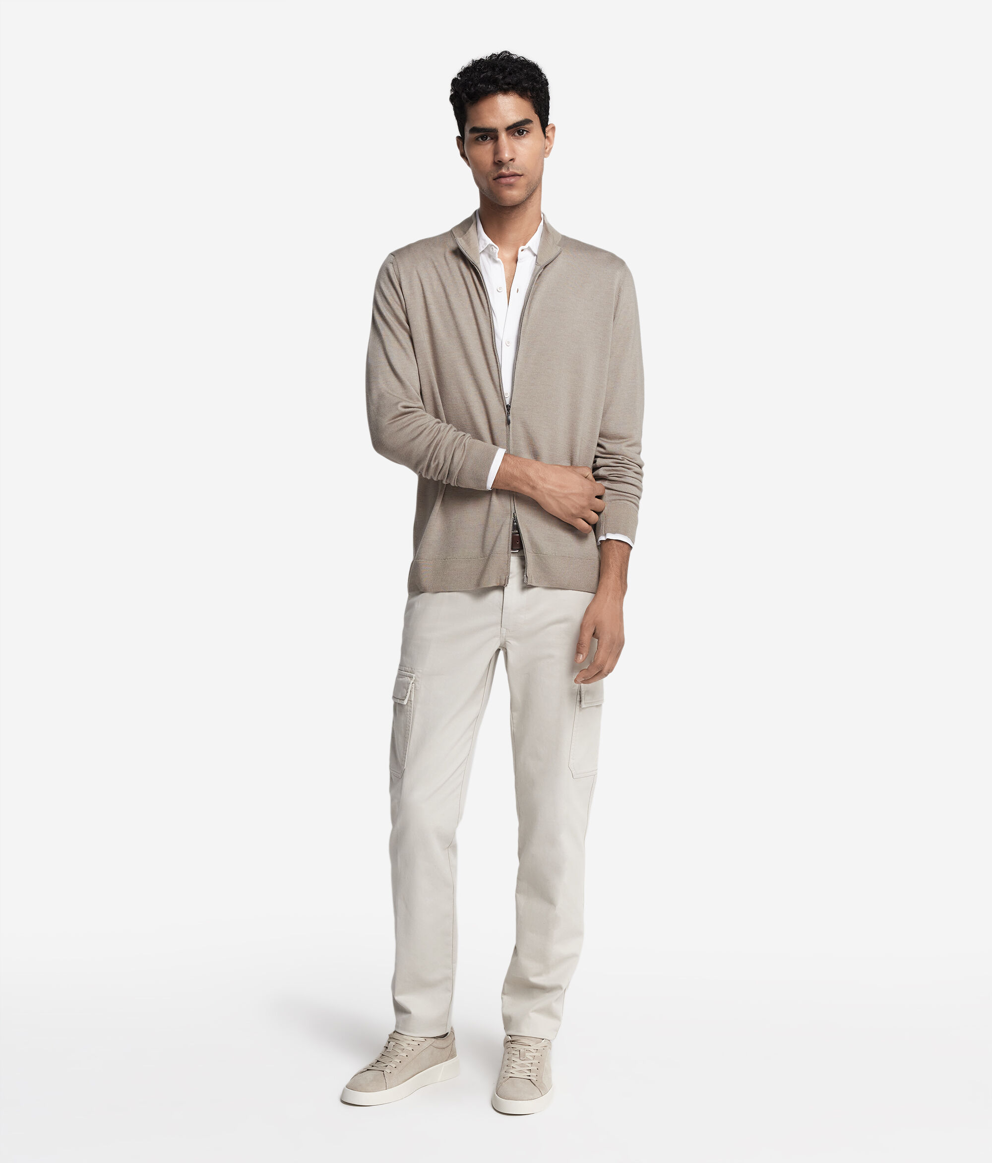 Cardigan mit Reißverschluss aus Kaschmir Ultrafine