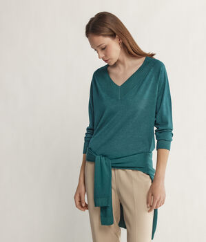 Maglia Scollo V in Cashmere Ultrafine