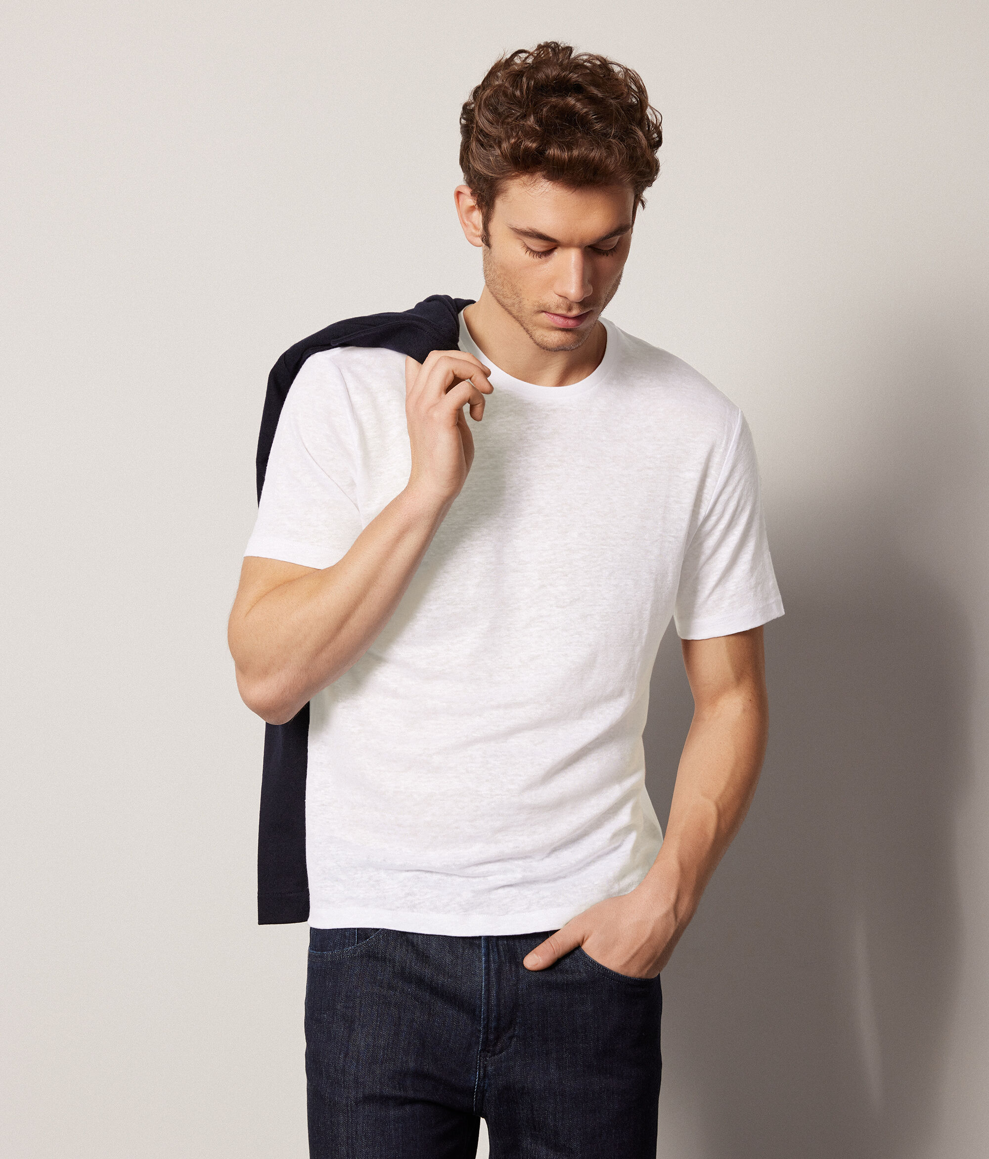 Leinen-T-Shirt