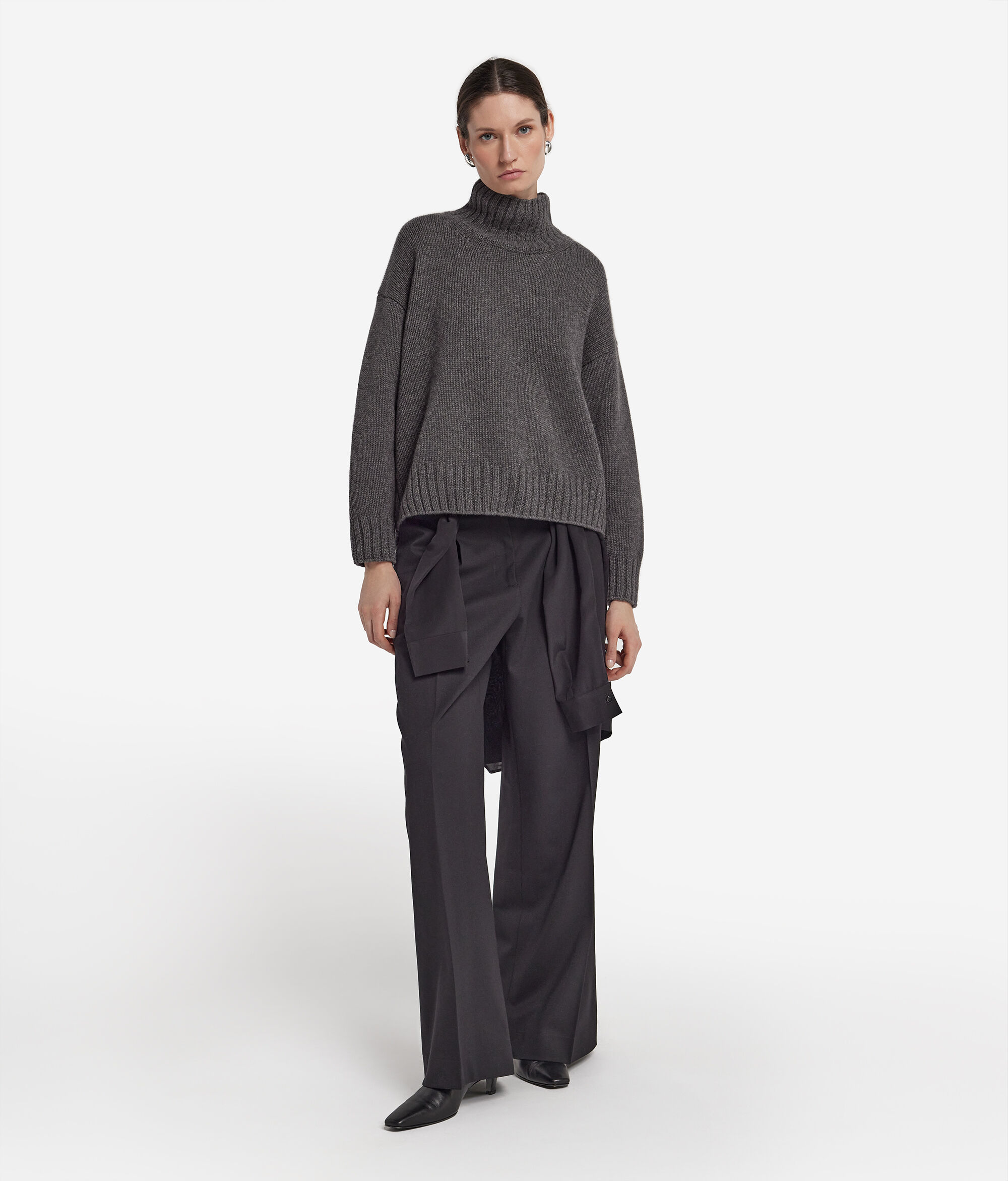 Triko Kaşmir Yüksek Yaka Kazak