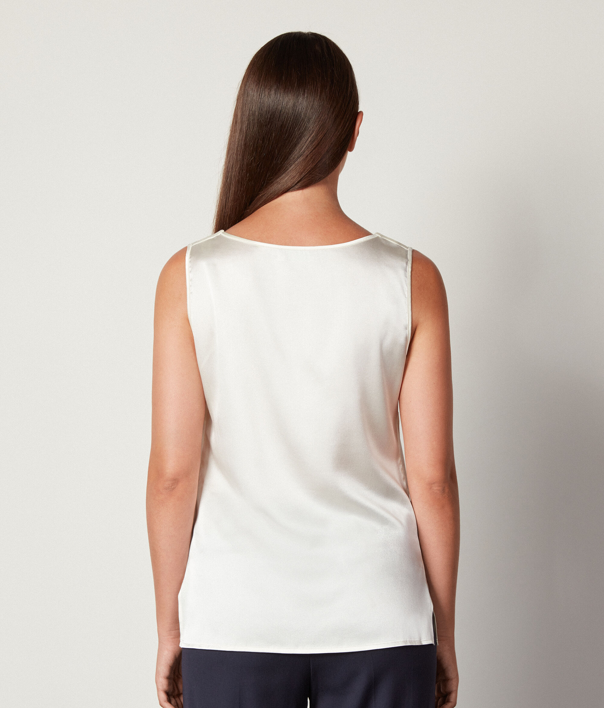 Silk V-Neck Tank Top