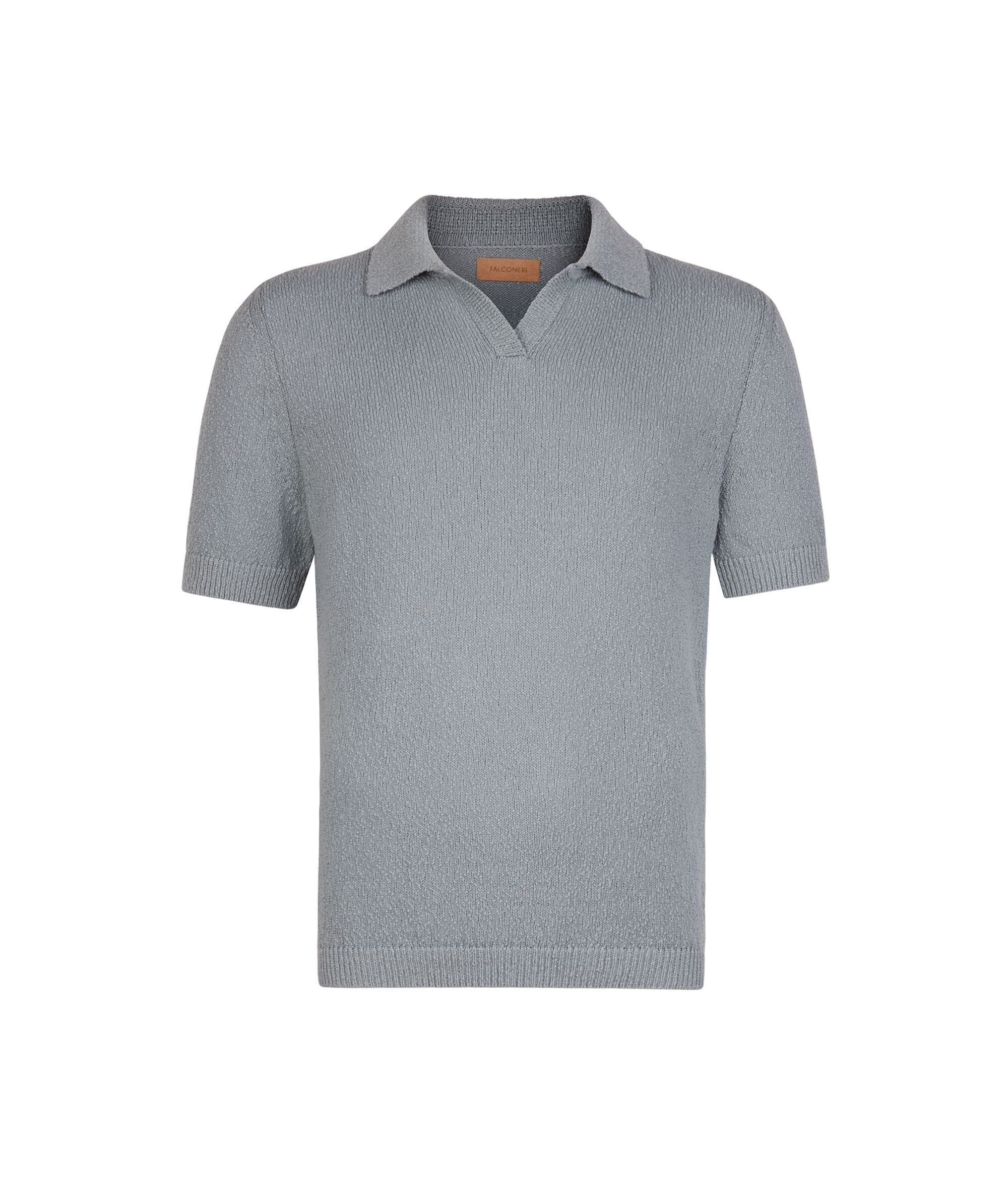 Poloshirt aus Bouclé-Baumwolle