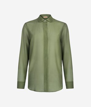 Cotton Muslin Collared Shirt