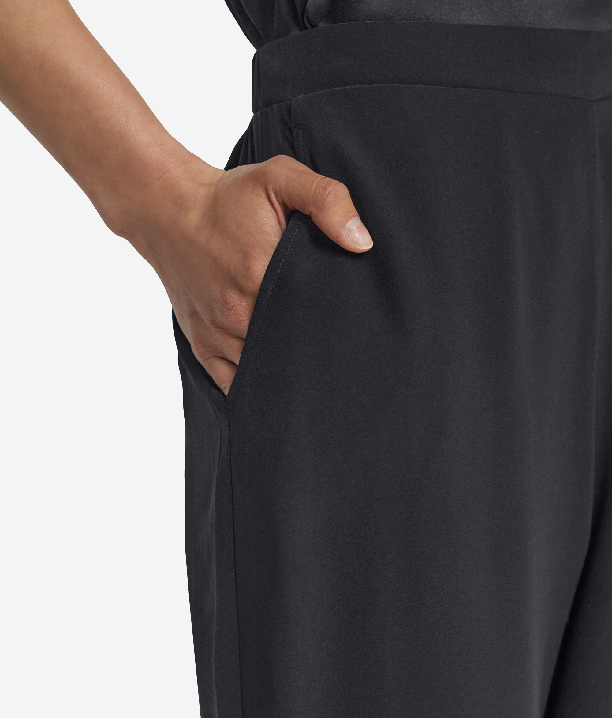 Wide Silk Trousers