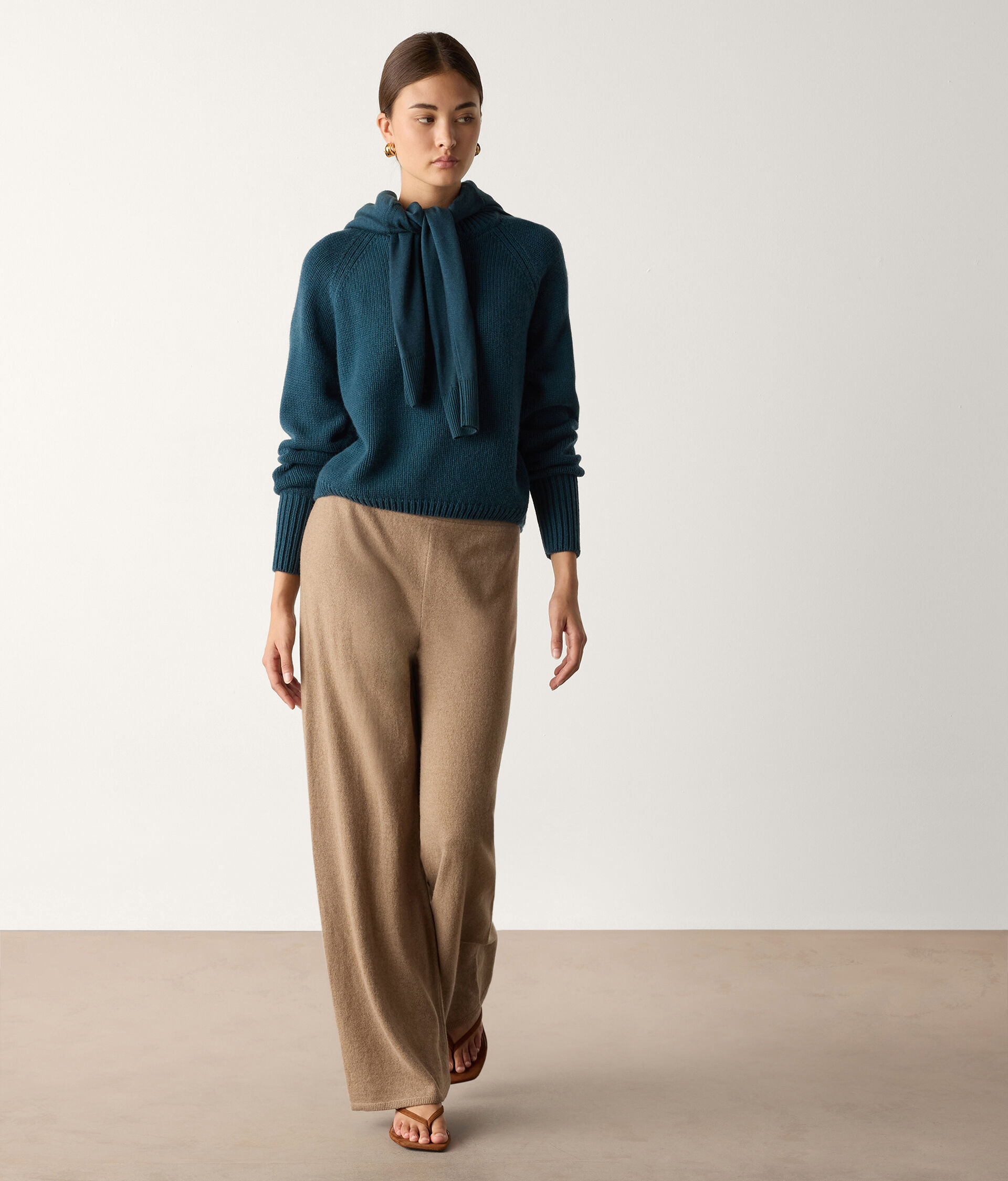 Girocollo in cashmere tricot
