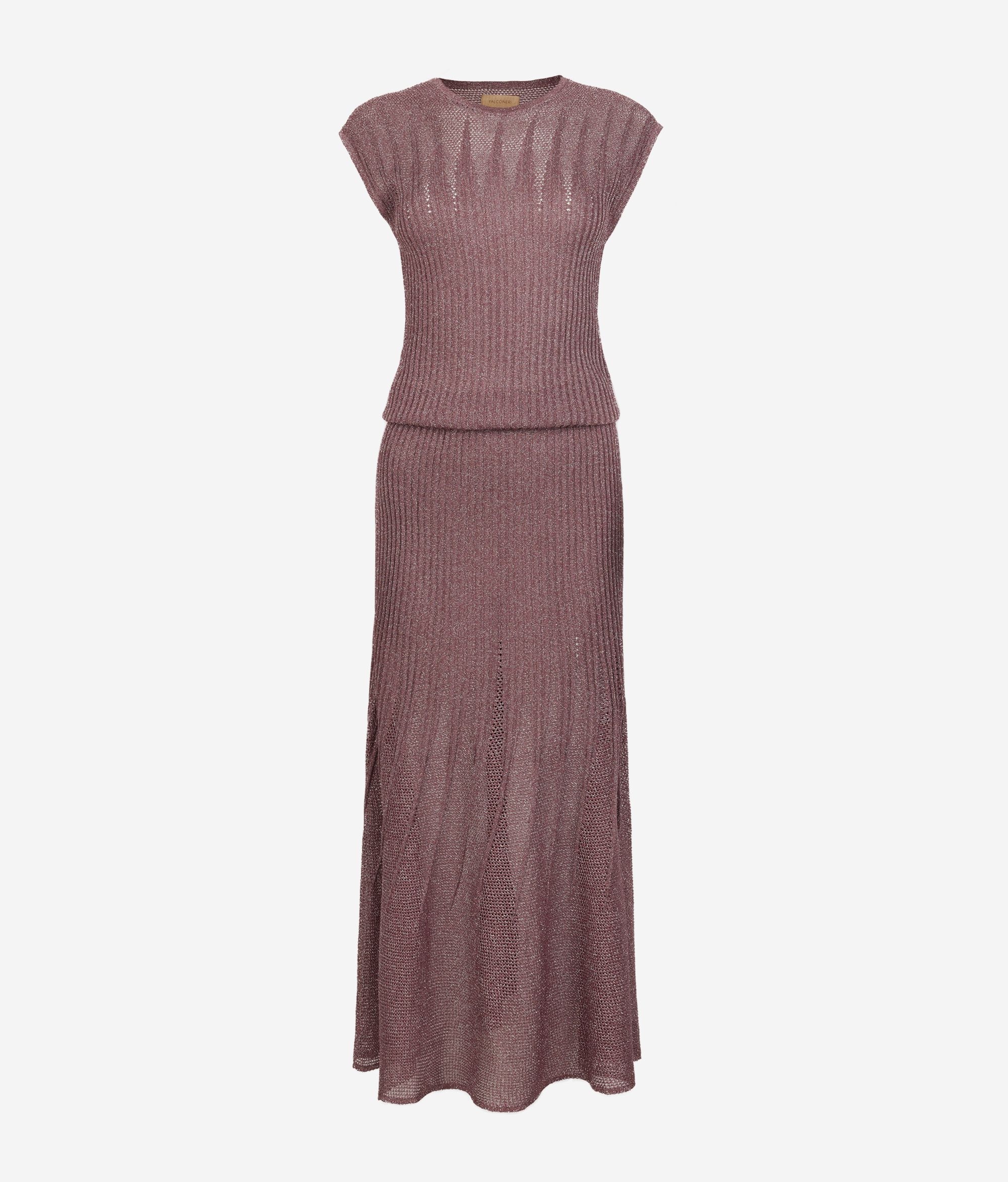 Long dress with wedge stitch