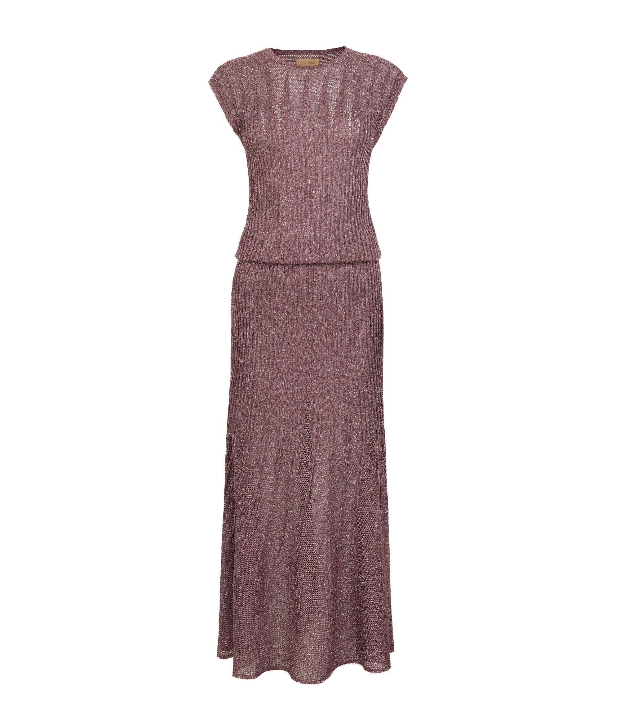Long dress with wedge stitch